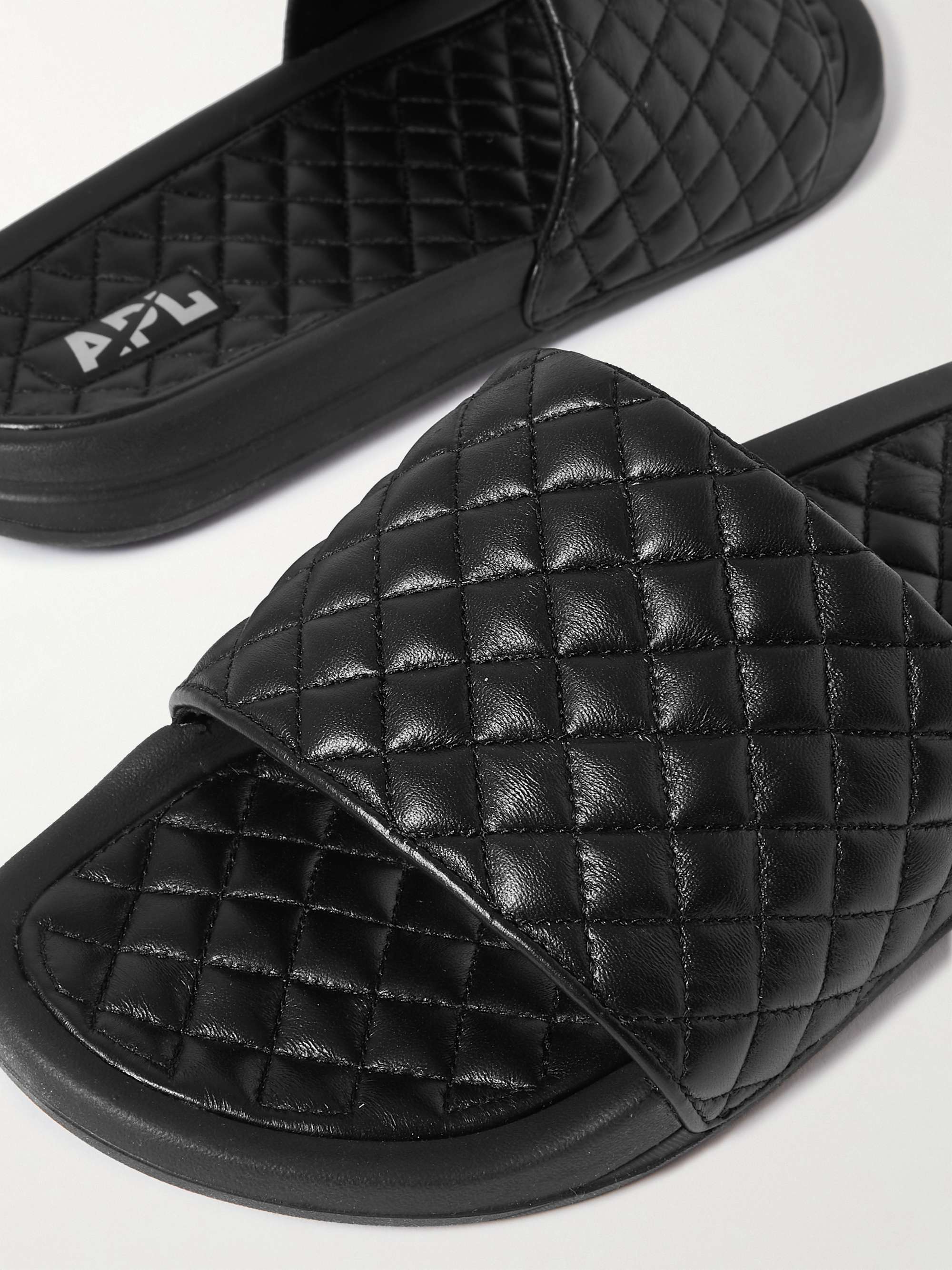 APL ATHLETIC PROPULSION LABS Lusso Quilted Leather Slides