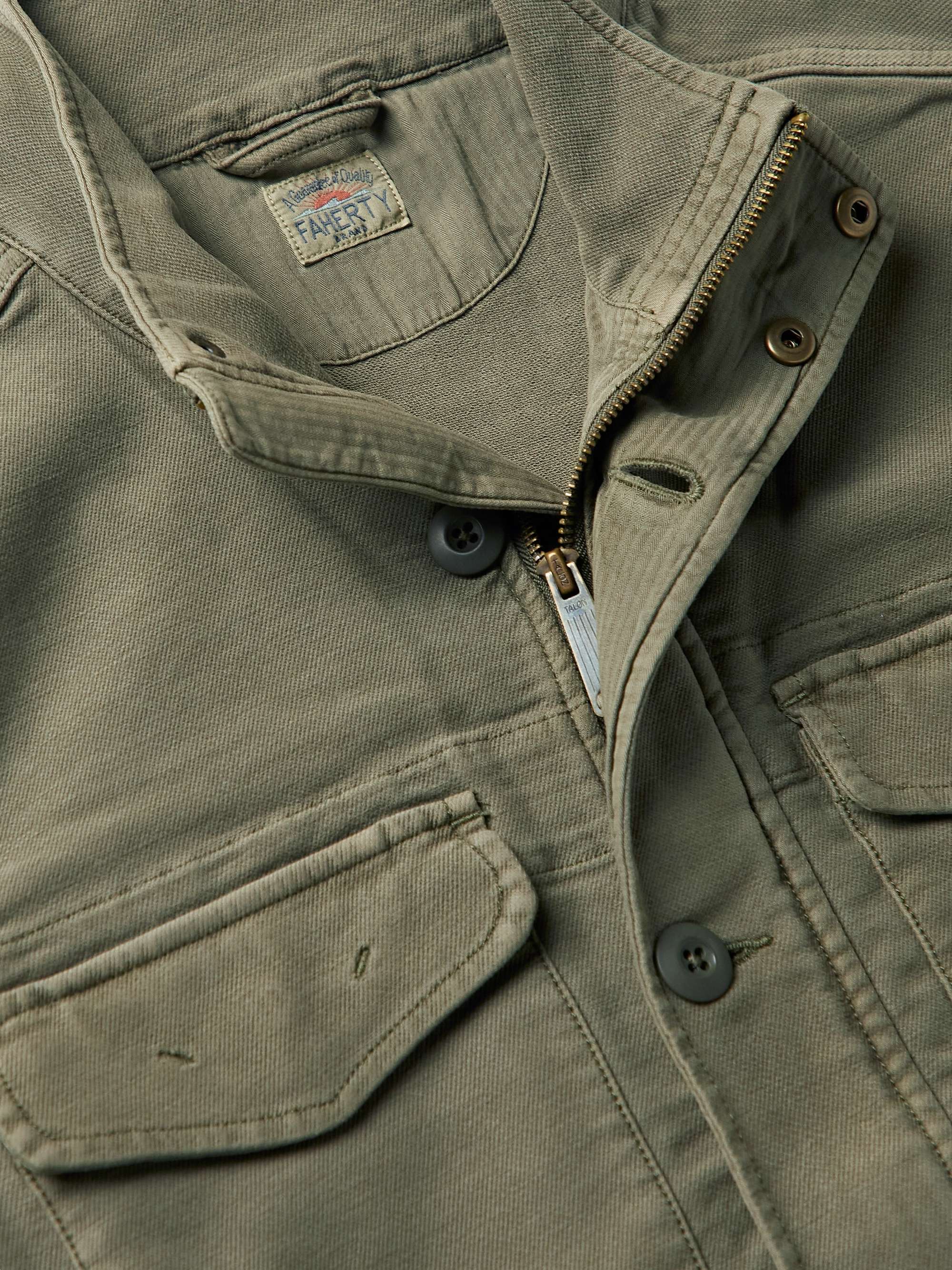FAHERTY M-65 Cotton-Blend Terry Field Jacket