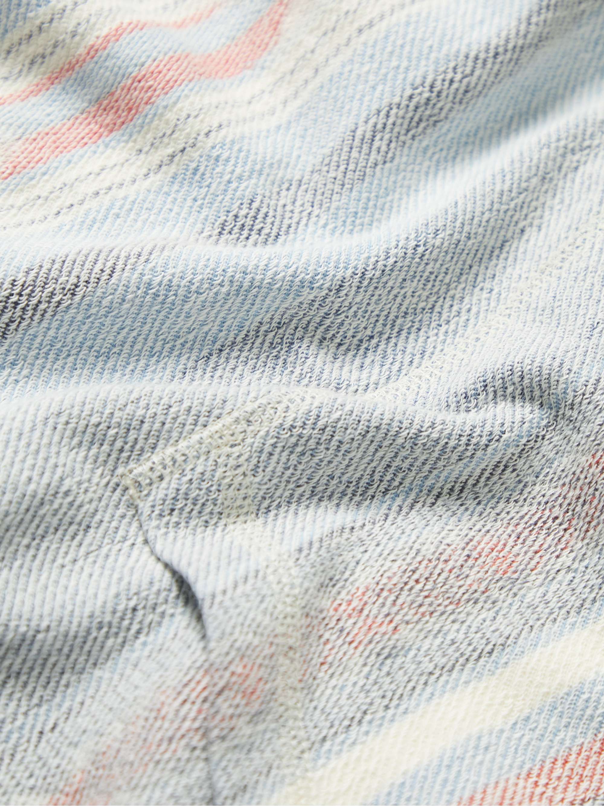 FAHERTY Byron Bay Striped Organic Cotton-Jersey Hoodie