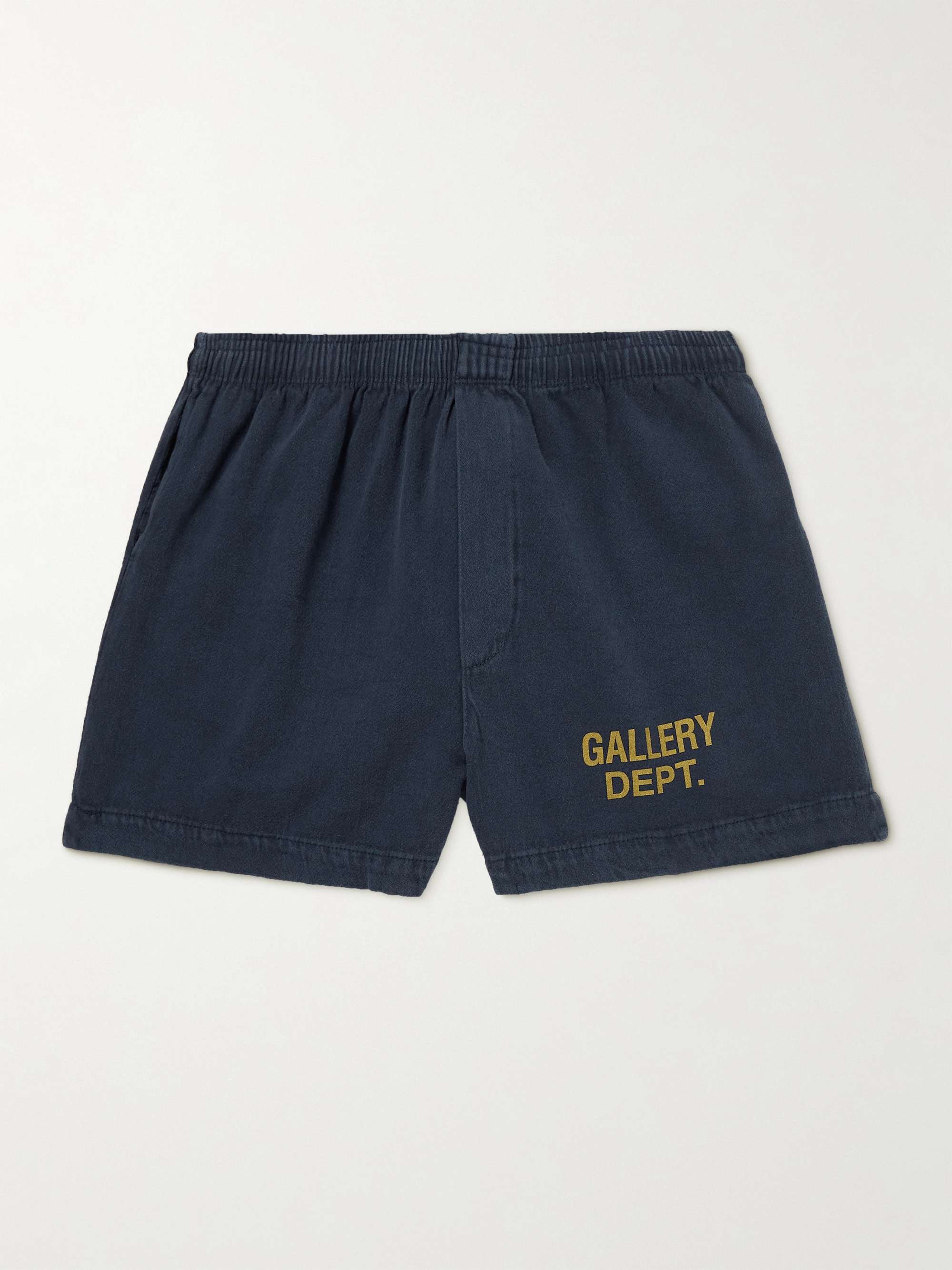 GALLERY DEPT. Zuma Straight-Leg Logo-Print Cotton-Jersey Shorts