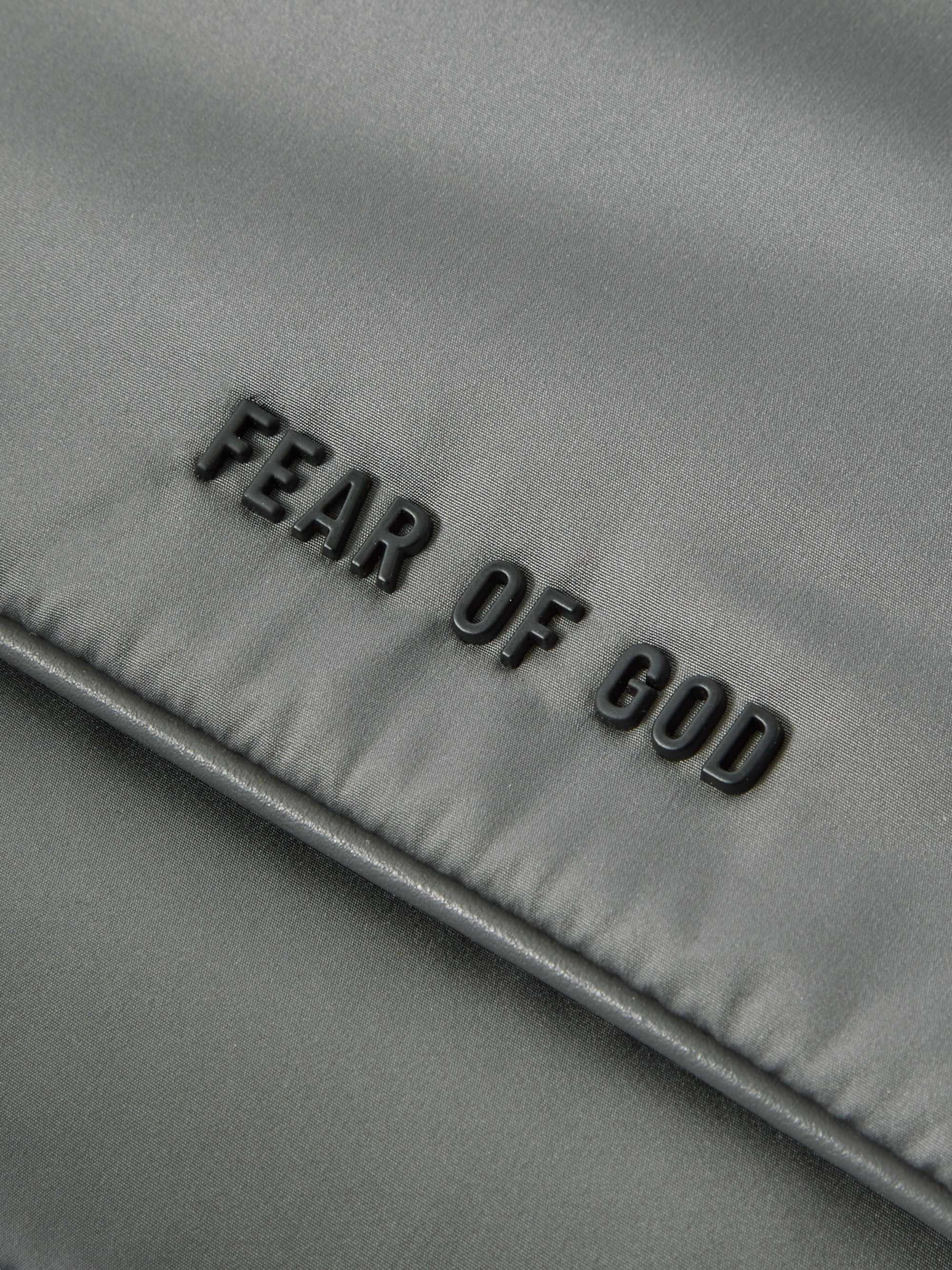 FEAR OF GOD Logo-Appliquéd Leather-Trimmed Shell Backpack