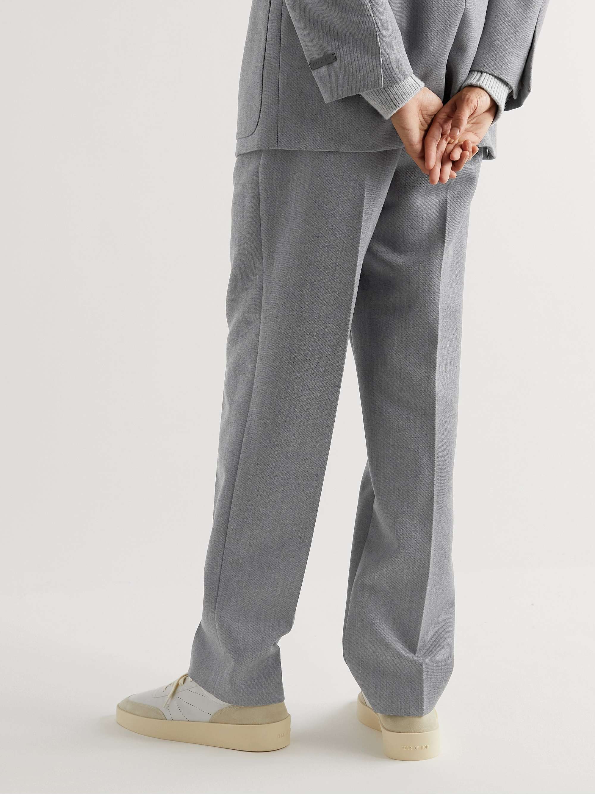 FEAR OF GOD Straight-Leg Pleated Wool Suit Trousers