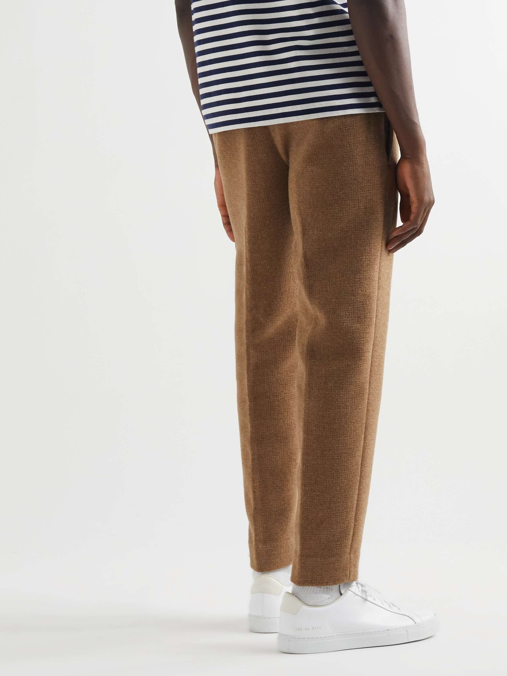 CLUB MONACO Tapered Cropped Wool-Blend Trousers
