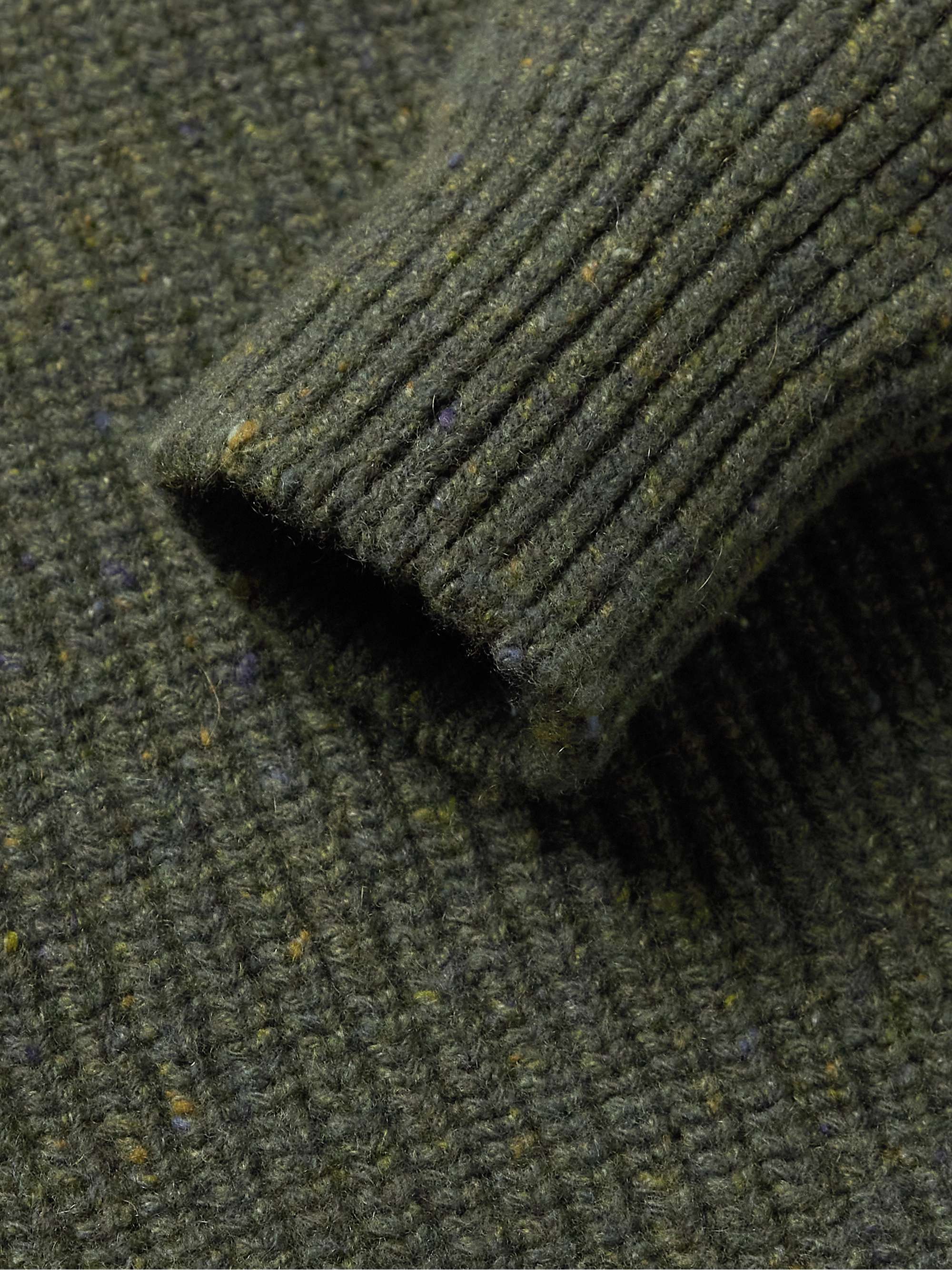 INIS MEÁIN Boatbuilder Ribbed Donegal Merino Wool and Cashmere-Blend Rollneck Sweater