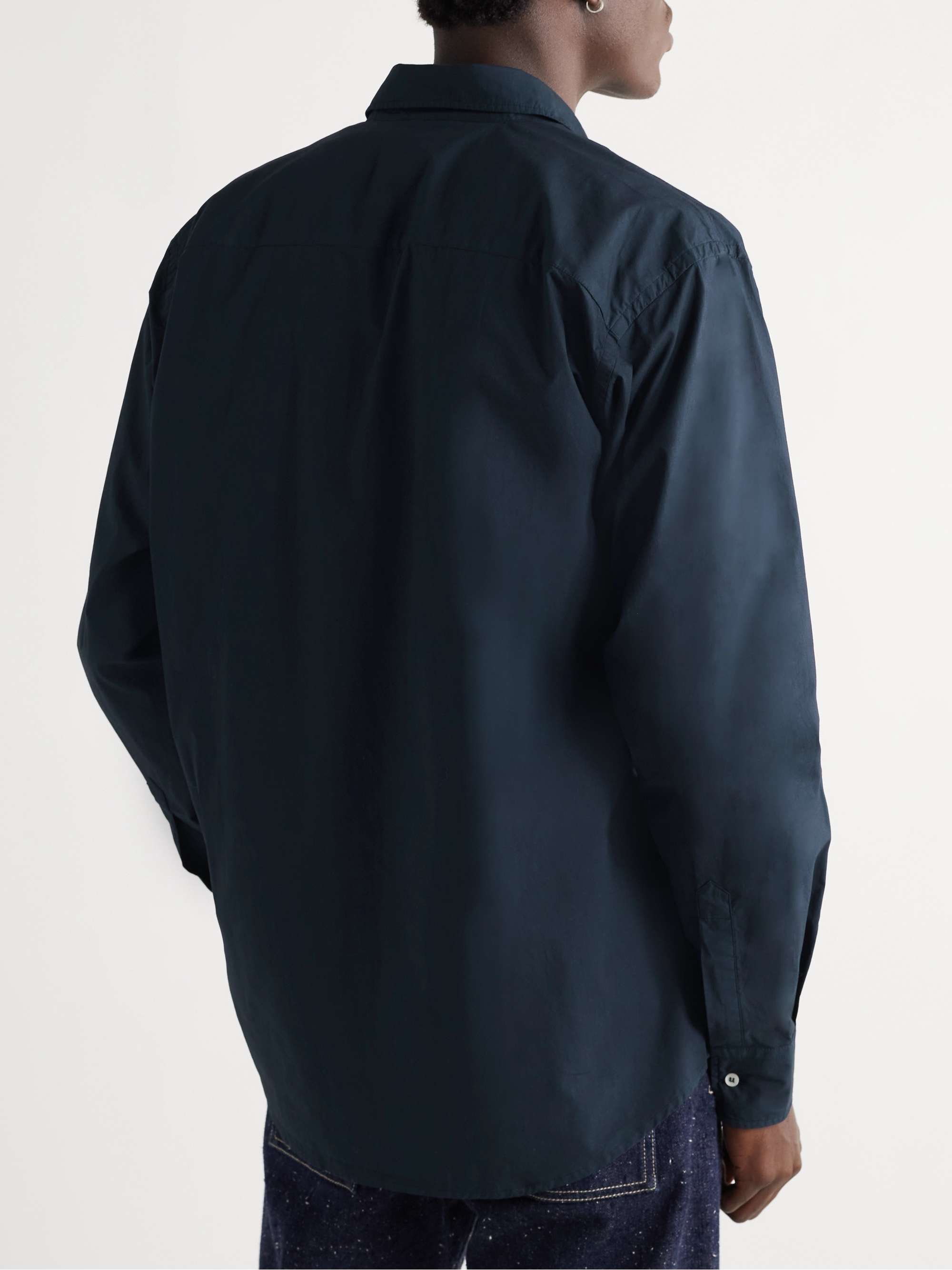 ASPESI Garment-Dyed Cotton-Poplin Shirt