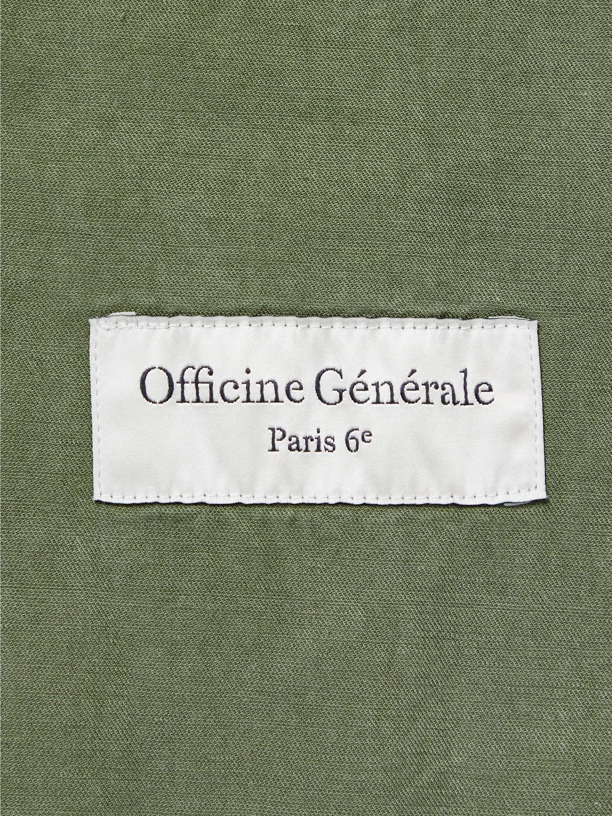 OFFICINE GENERALE Garment-Dyed TENCEL Lyocell-Blend Twill Blazer