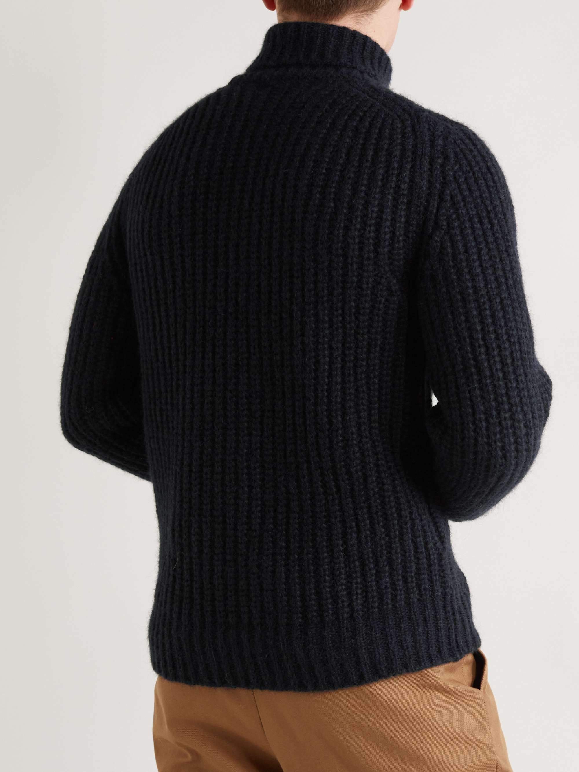 OFFICINE GÉNÉRALE Ribbed Alpaca-Blend Rollneck Sweater