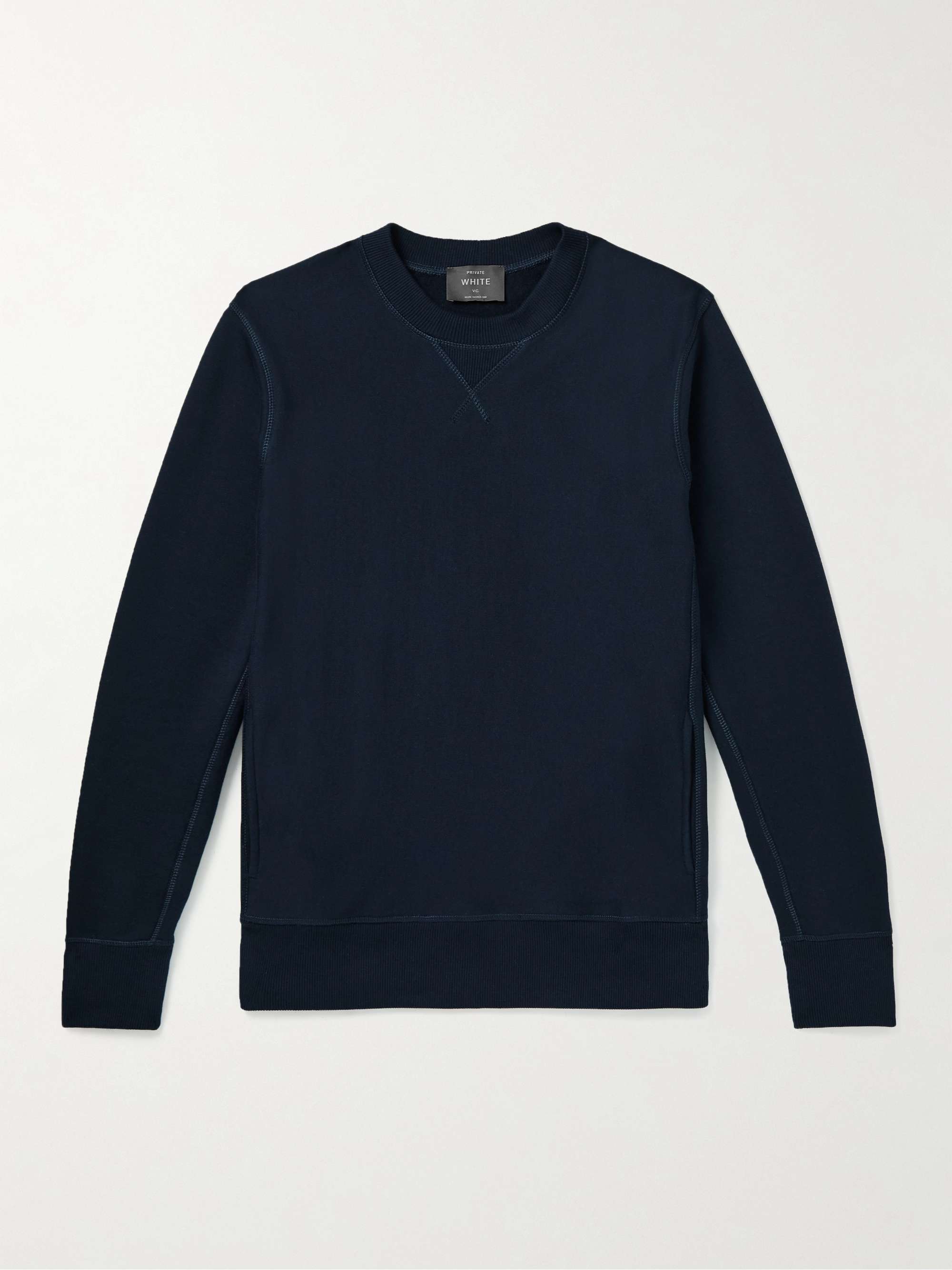 PRIVATE WHITE V.C. Cotton, Wool and Cashmere-Blend Jersey Sweatshirt