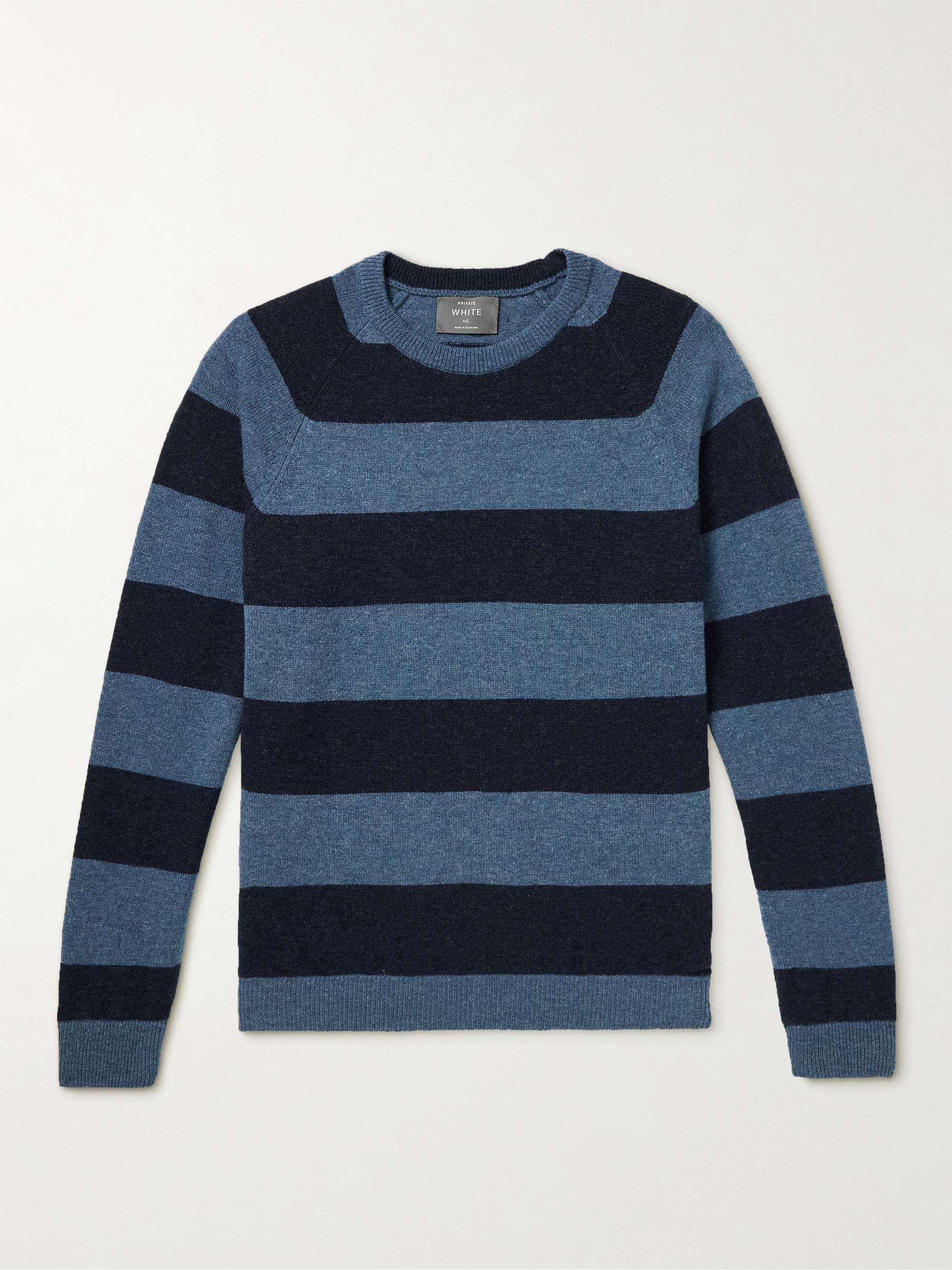 PRIVATE WHITE V.C. Striped Wool Sweater
