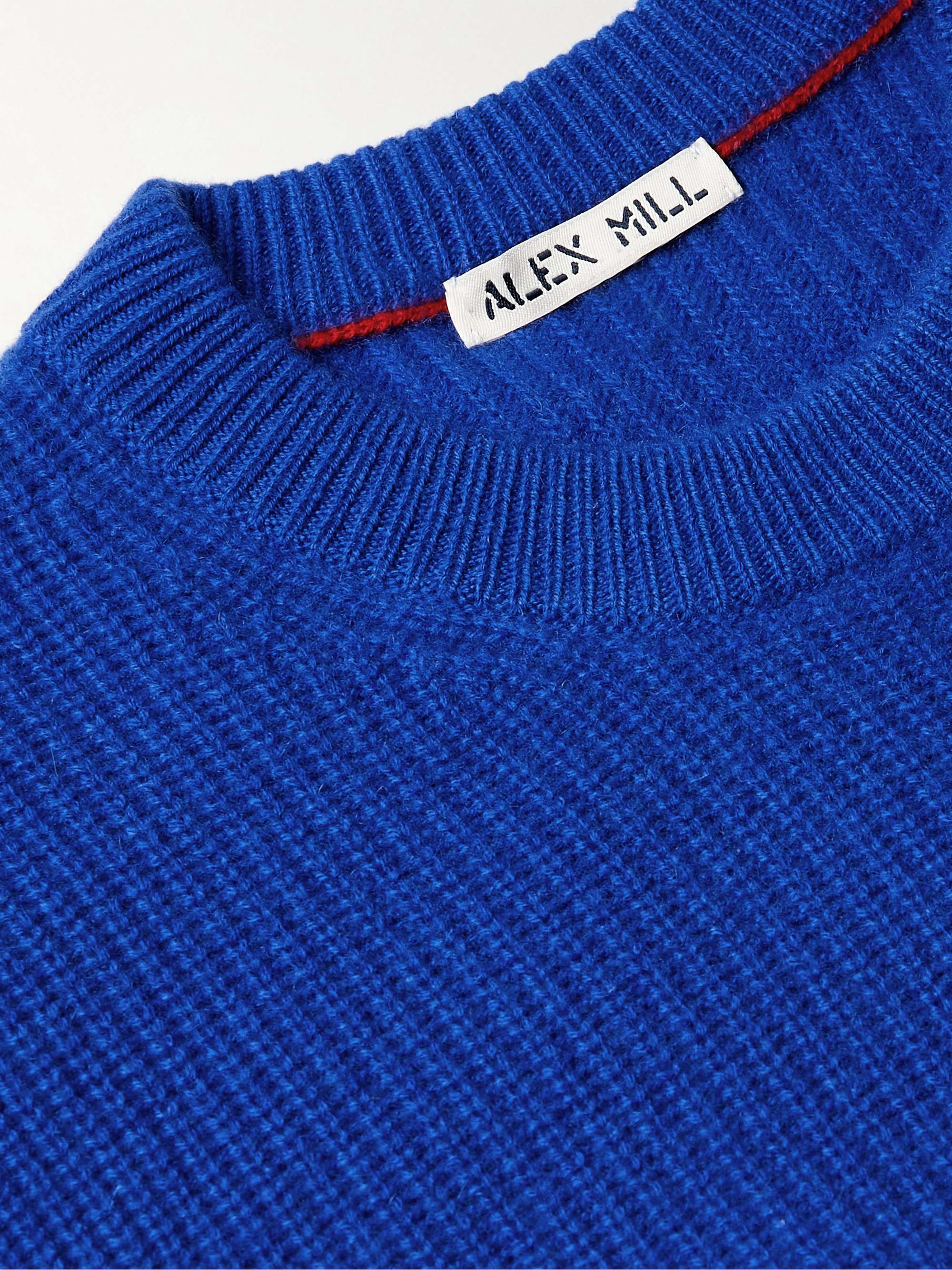ALEX MILL Jordan Ribbed Brushed-Cashmere Sweater