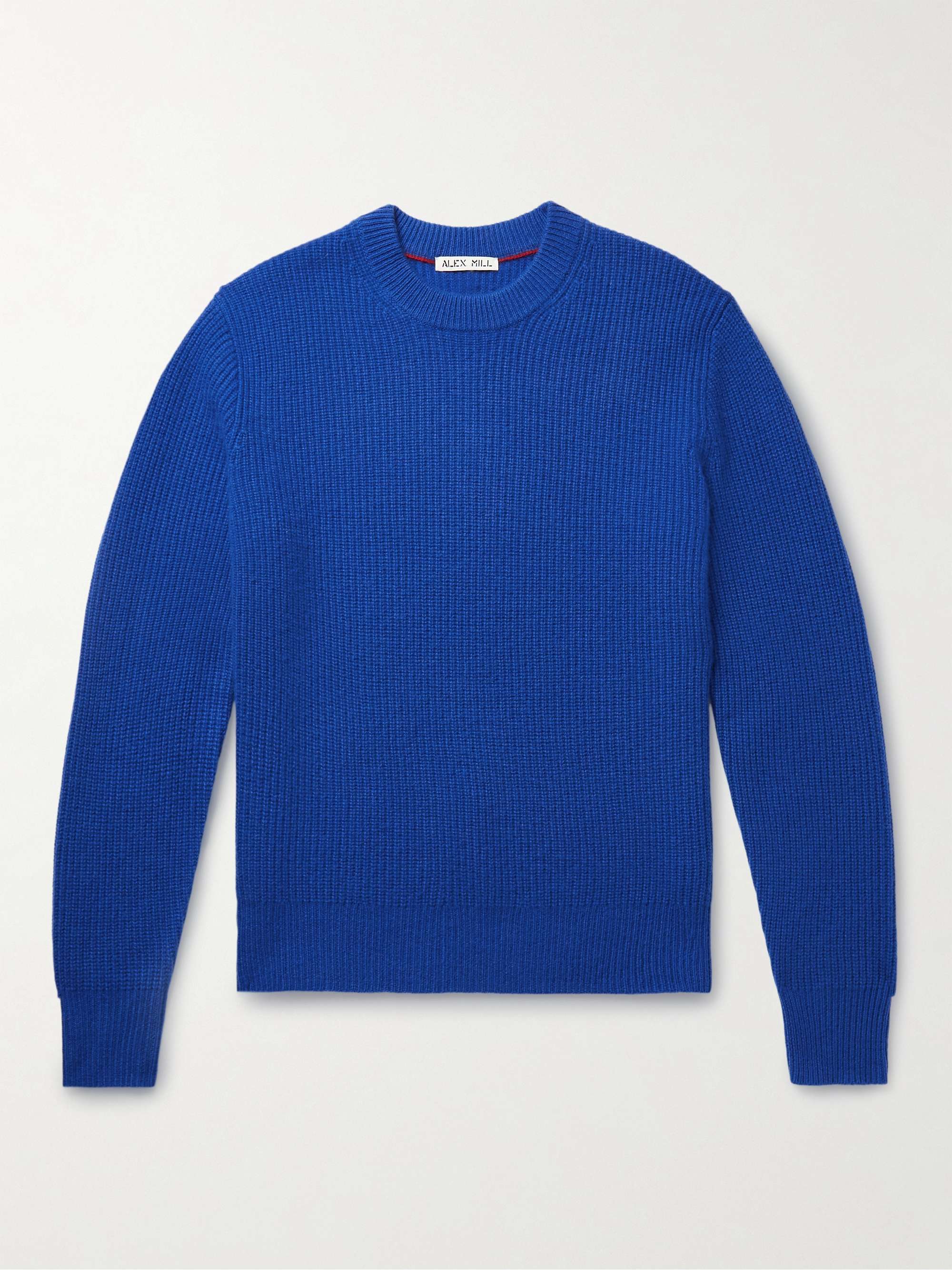 ALEX MILL Jordan Ribbed Brushed-Cashmere Sweater