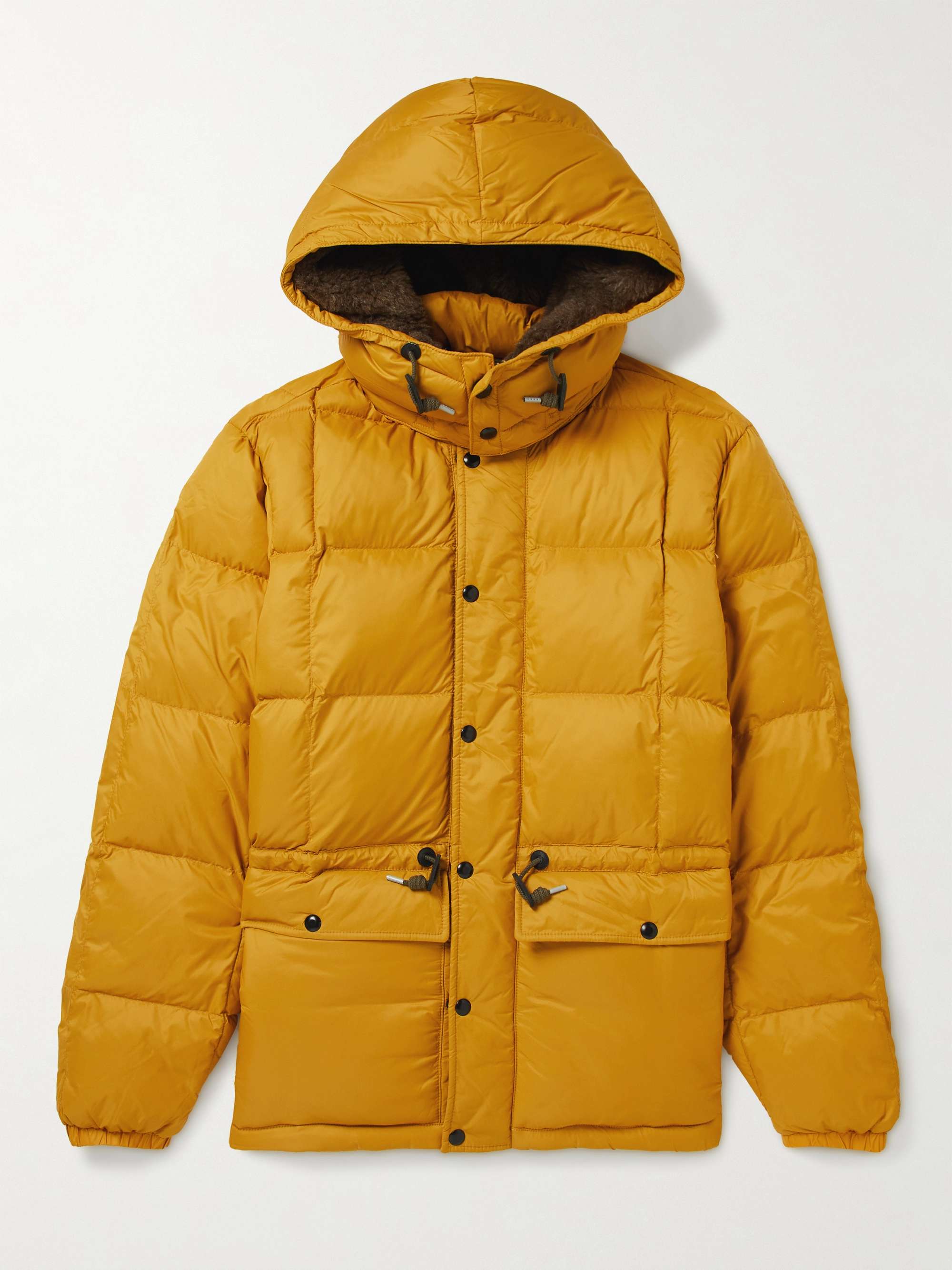RRL Brinklow Faux Fur-Trimmed Quilted Recycled Shell Hooded Jacket