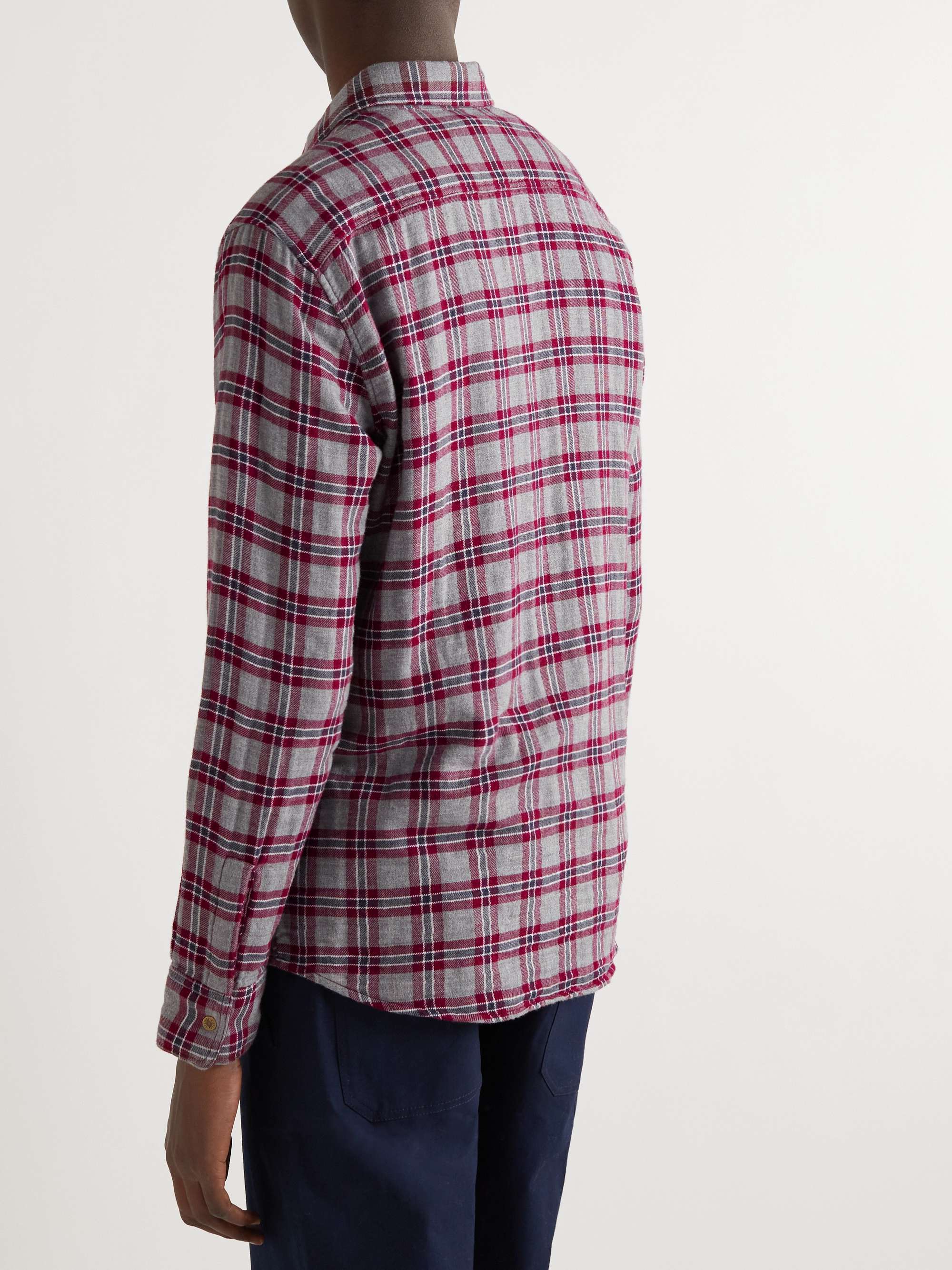 FAHERTY Belmar Reversible Checked Organic Cotton-Flannel Shirt
