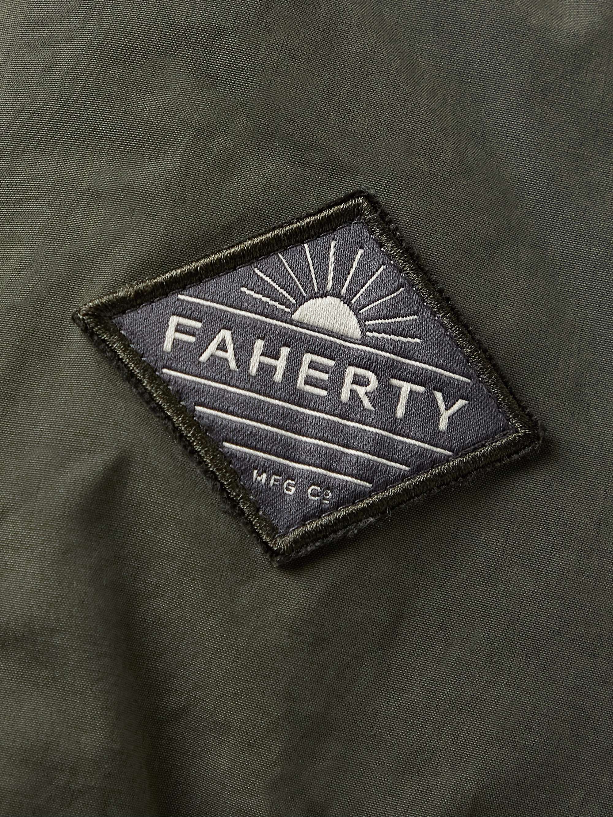 FAHERTY Quilted Brushed-Shell Hooded Down Jacket