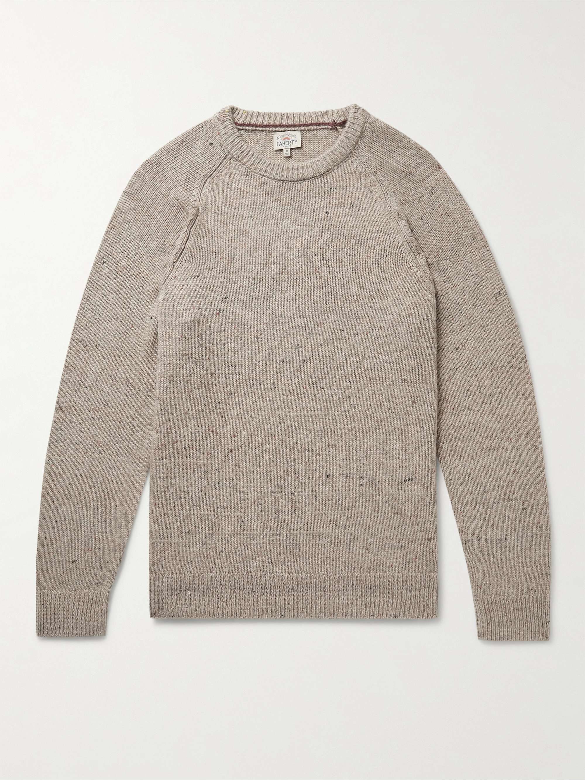 FAHERTY Donegal Wool-Blend Sweater
