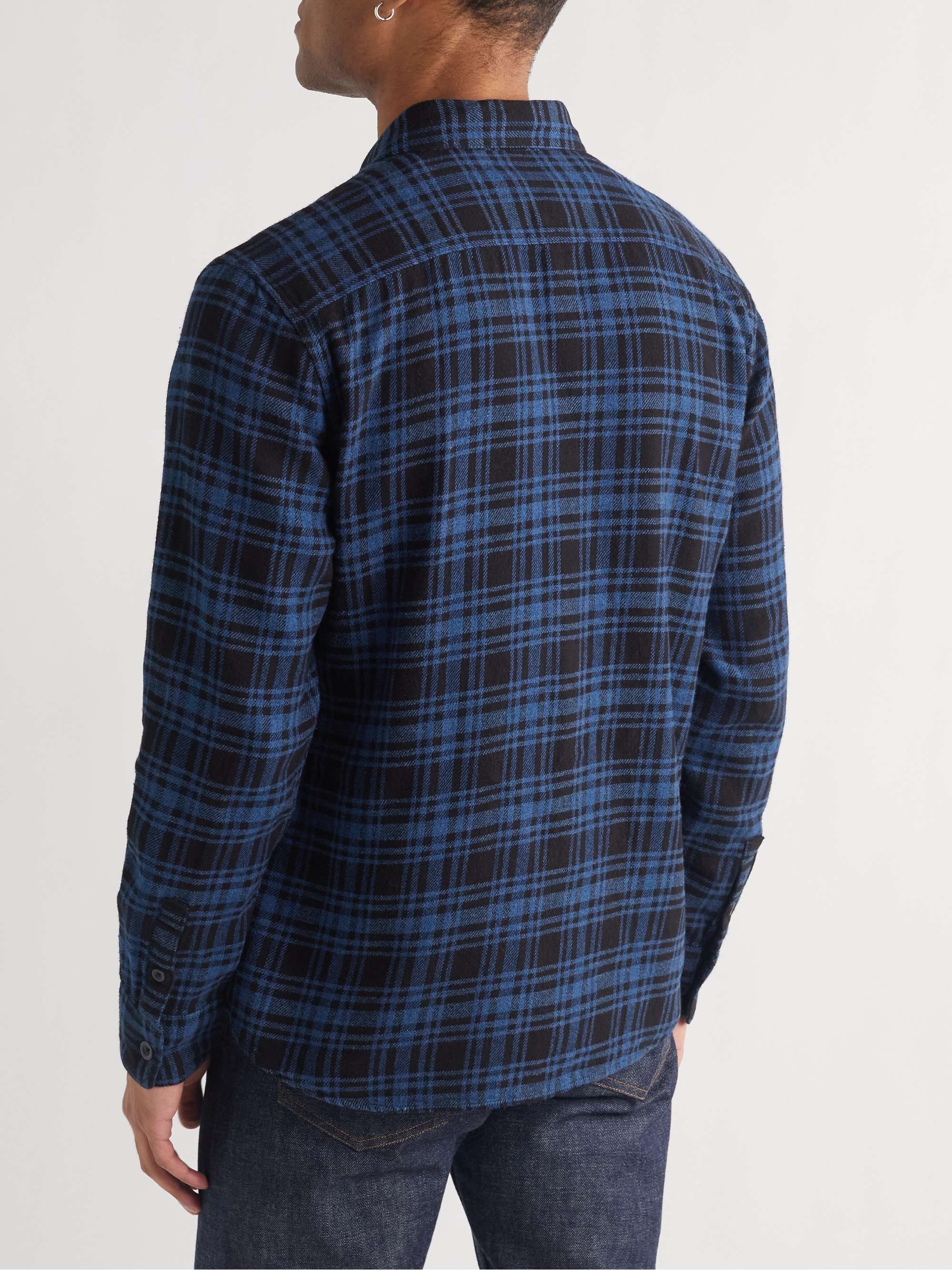 FAHERTY Checked Cotton-Flannel Shirt