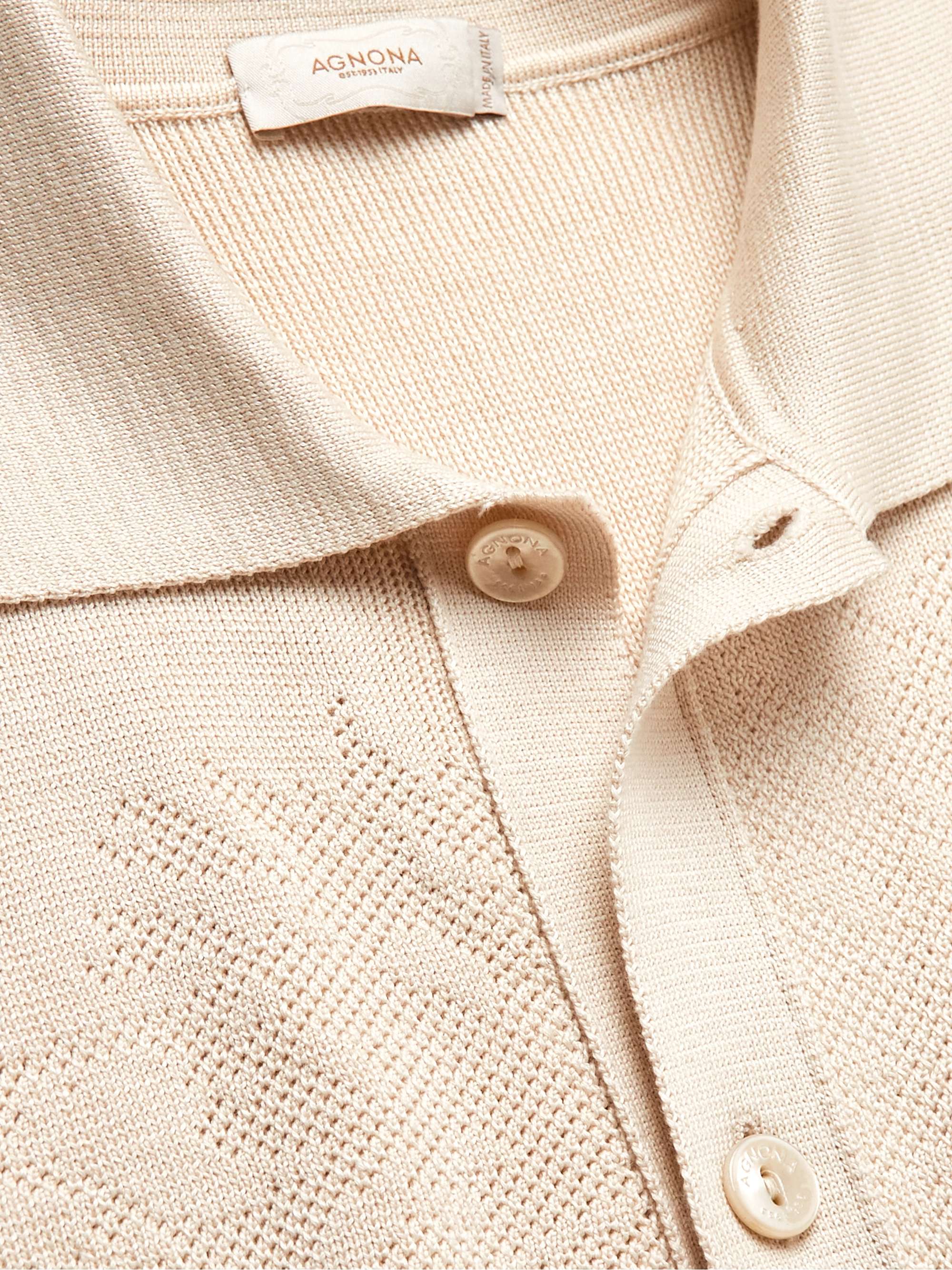 AGNONA Silk and Cotton-Blend Jacquard Shirt