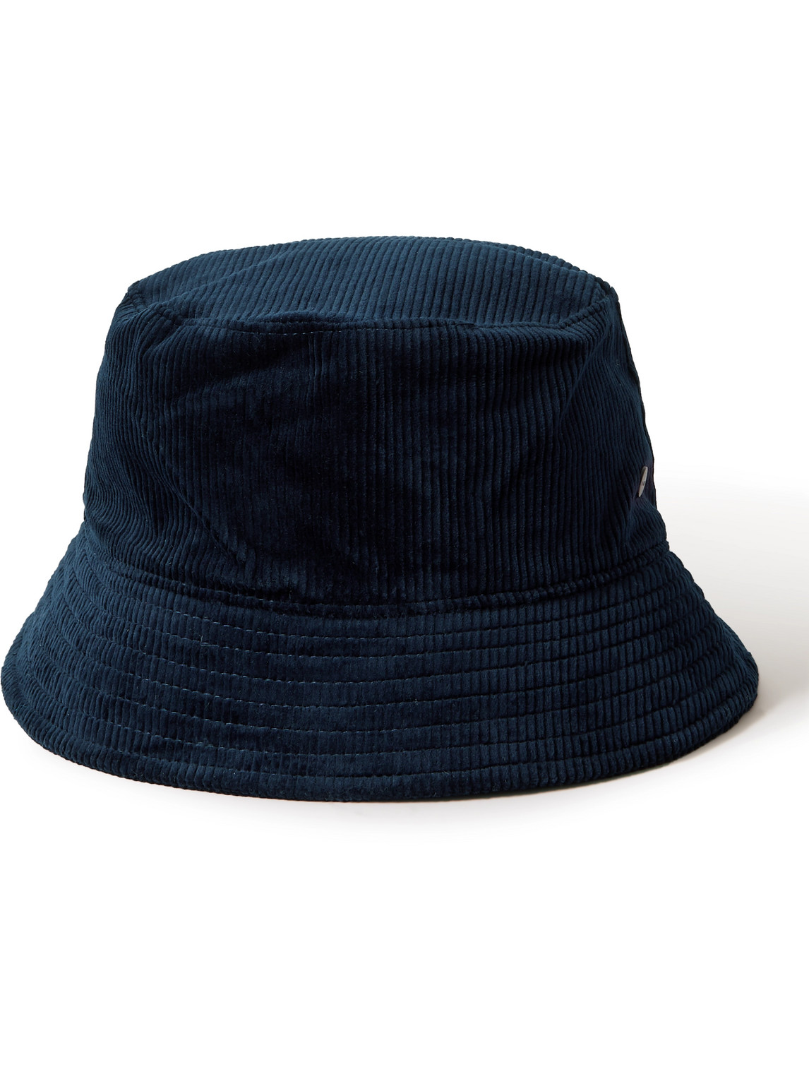 Nn07 Cotton-blend Corduroy Bucket Hat In Blue