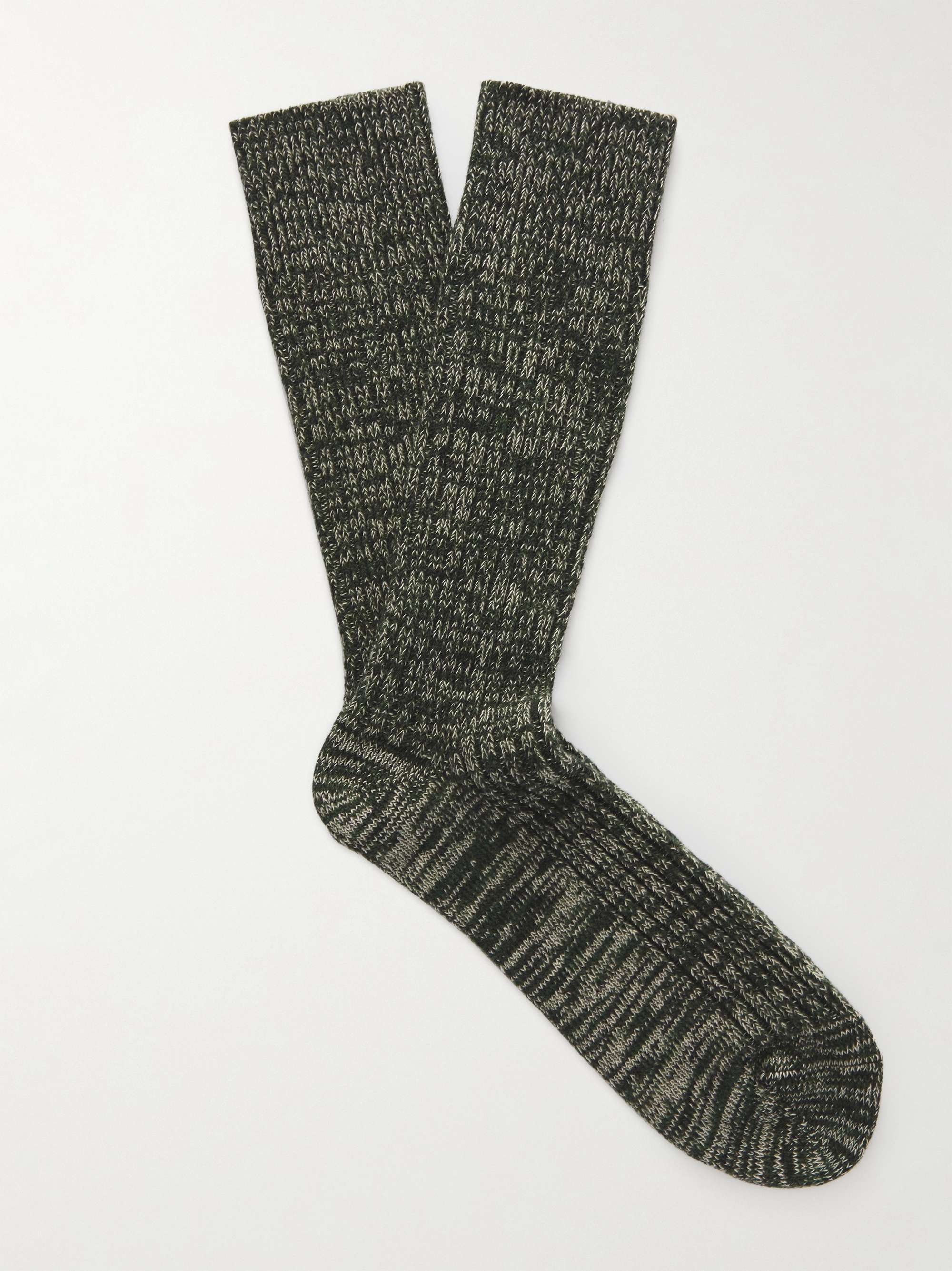 NN07 Ribbed Cotton-Blend Socks
