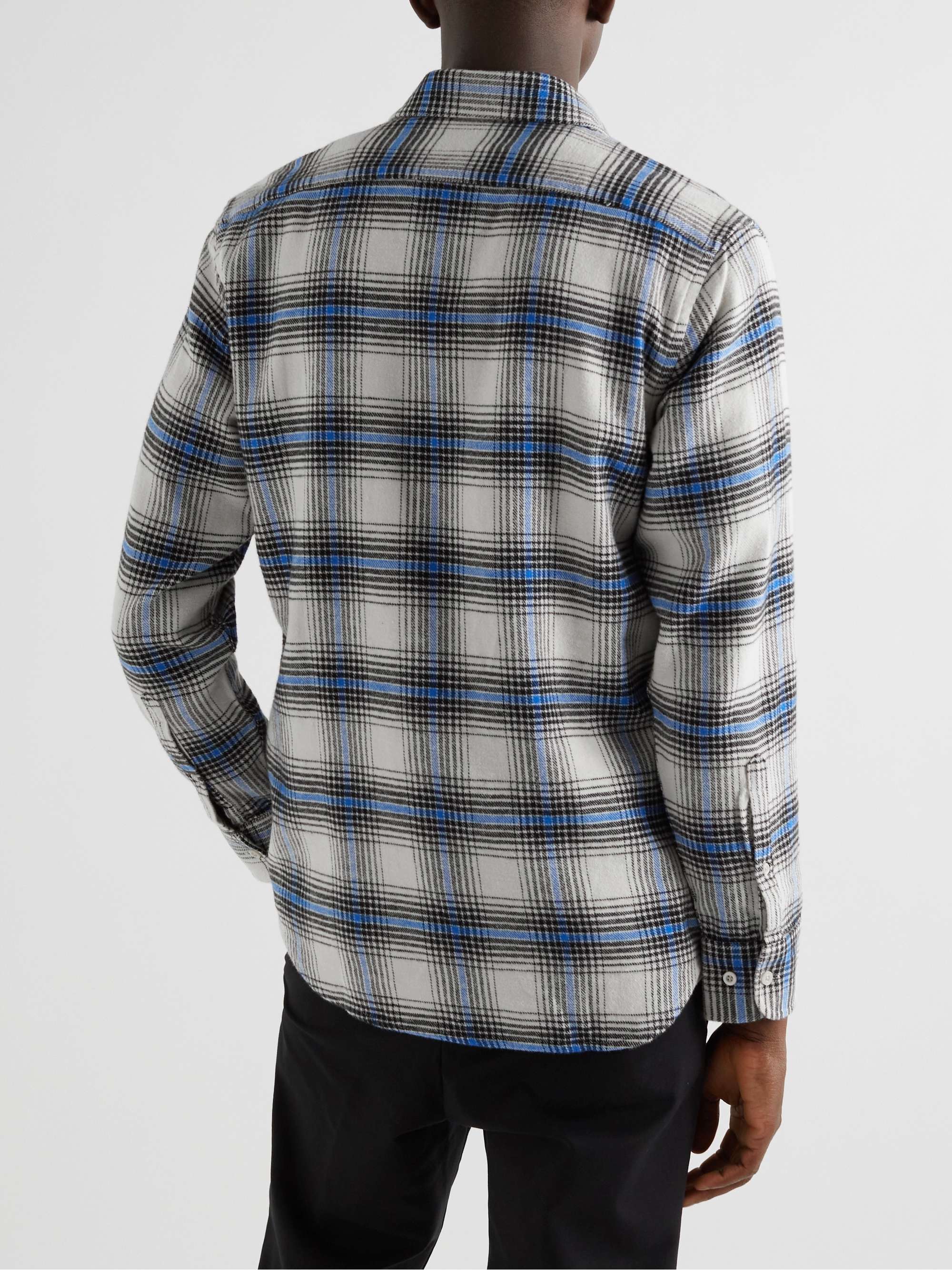 NN07 Errico Gingham Cotton-Flannel Shirt