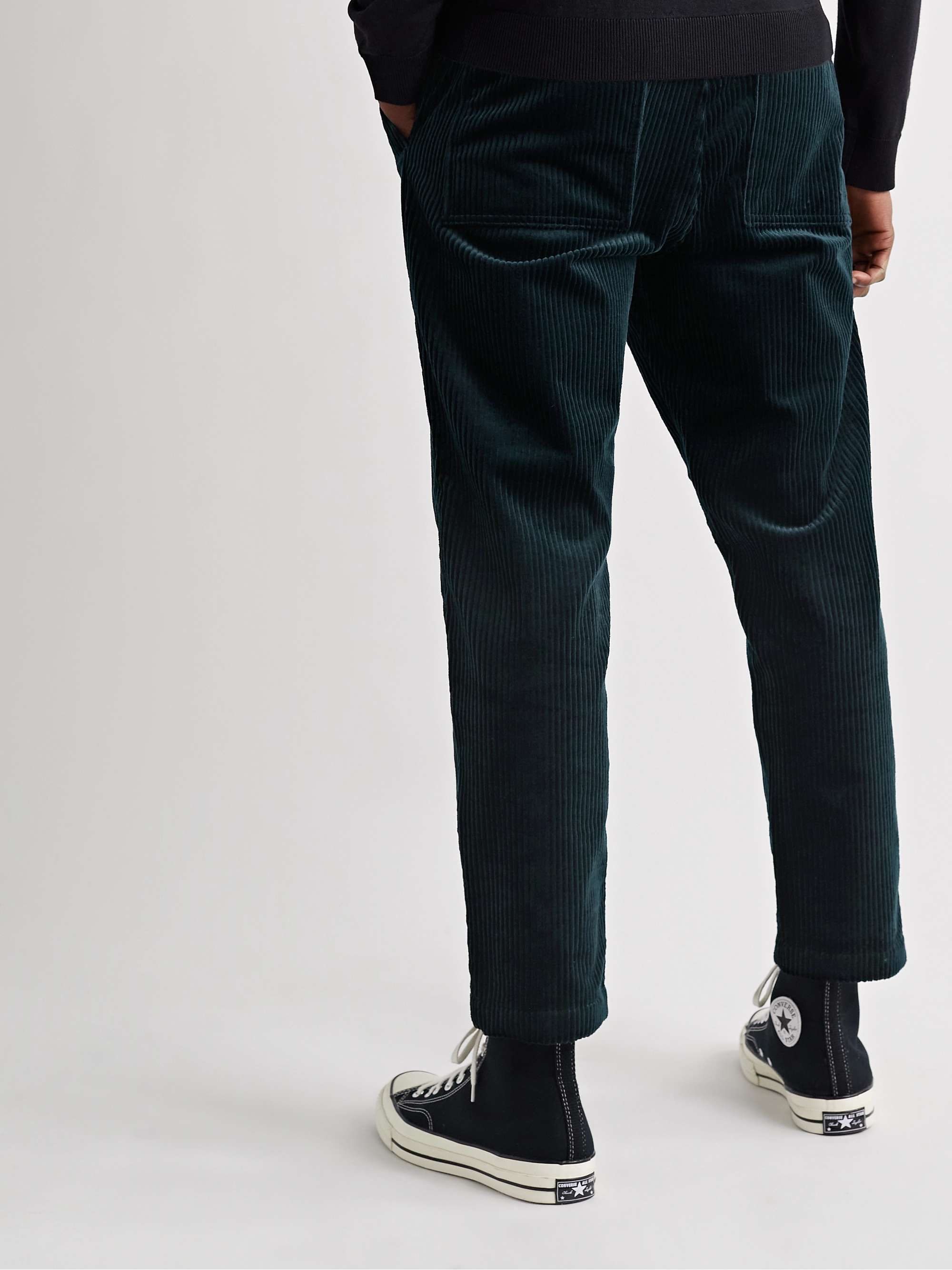 NN07 Keith Cropped Slim-Fit Cotton-Corduroy Drawstring Trousers
