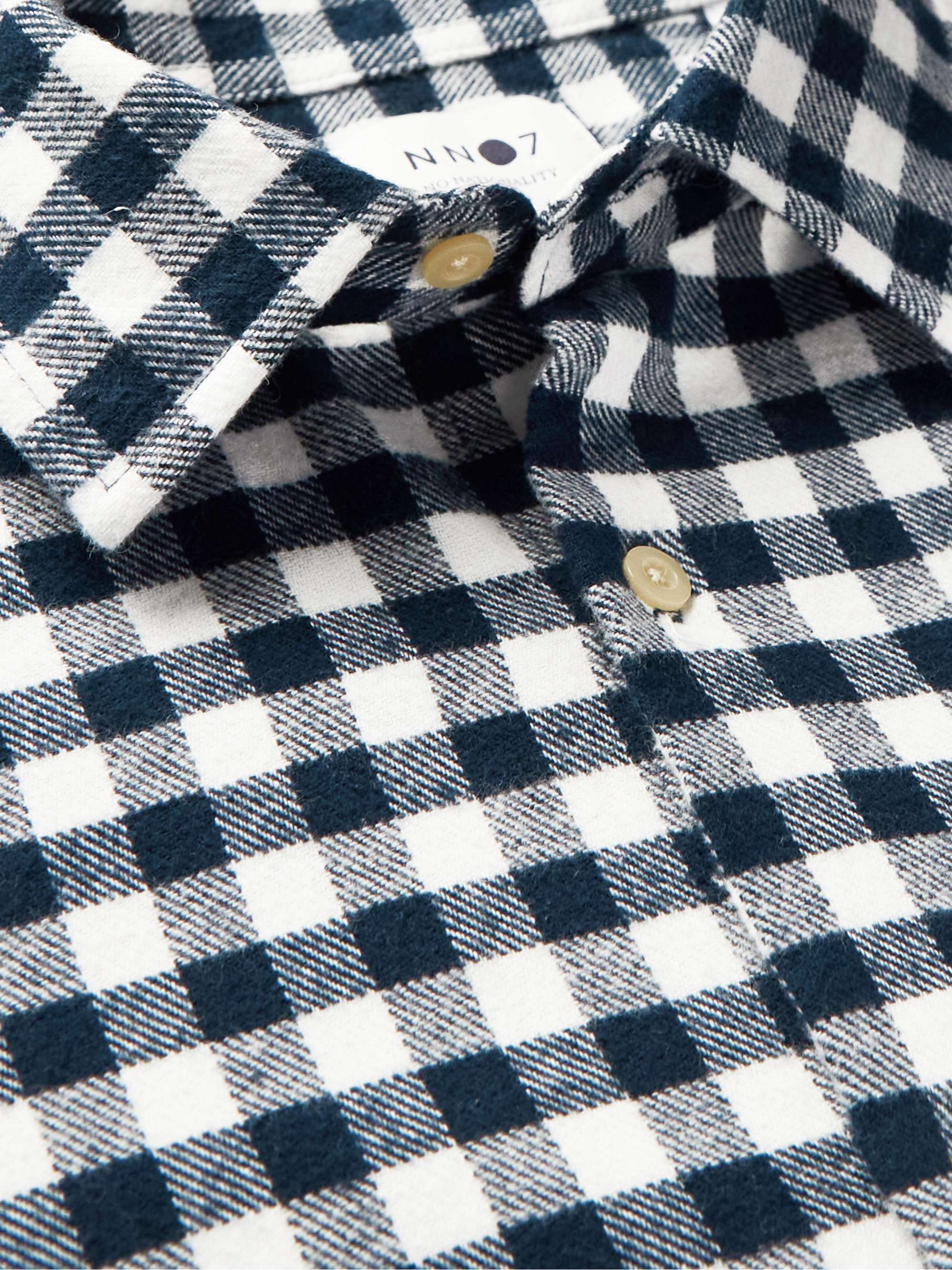 NN07 Errico Checked Cotton-Flannel Shirt