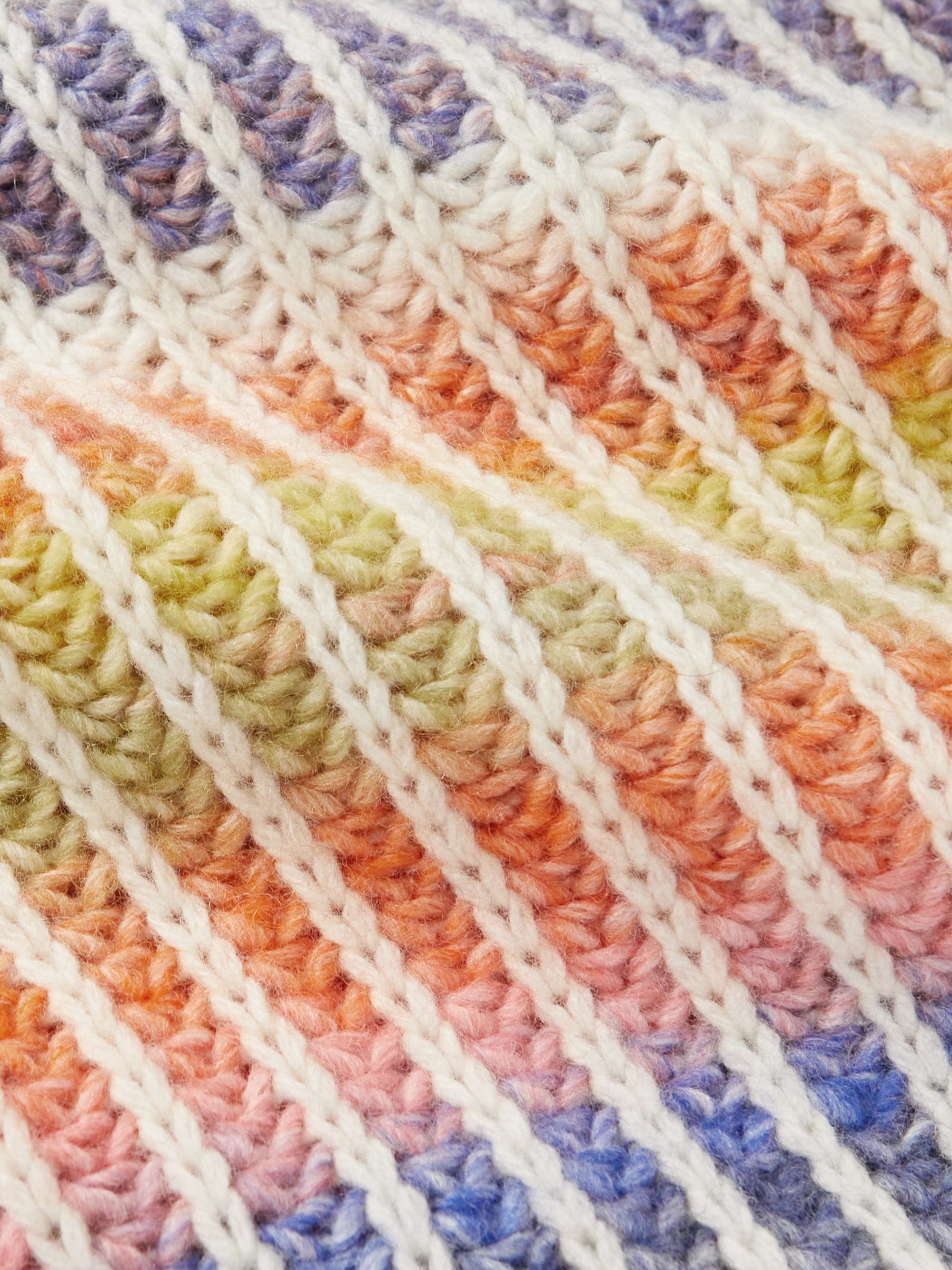 NN07 Ribbed Striped Wool-Blend Sweater