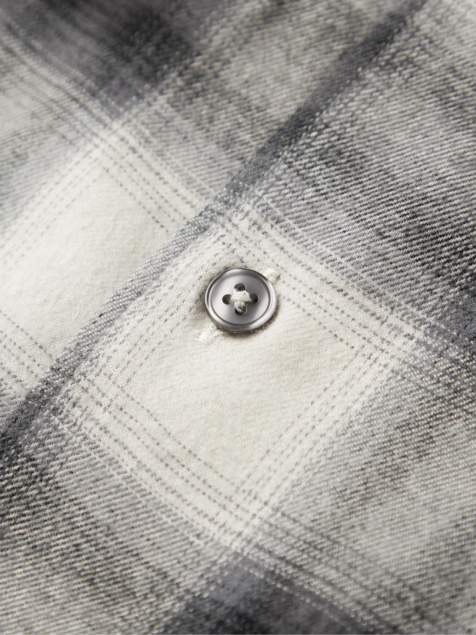 ALTEA Harris Checked Cotton and Lyocell-Blend Flannel Shirt