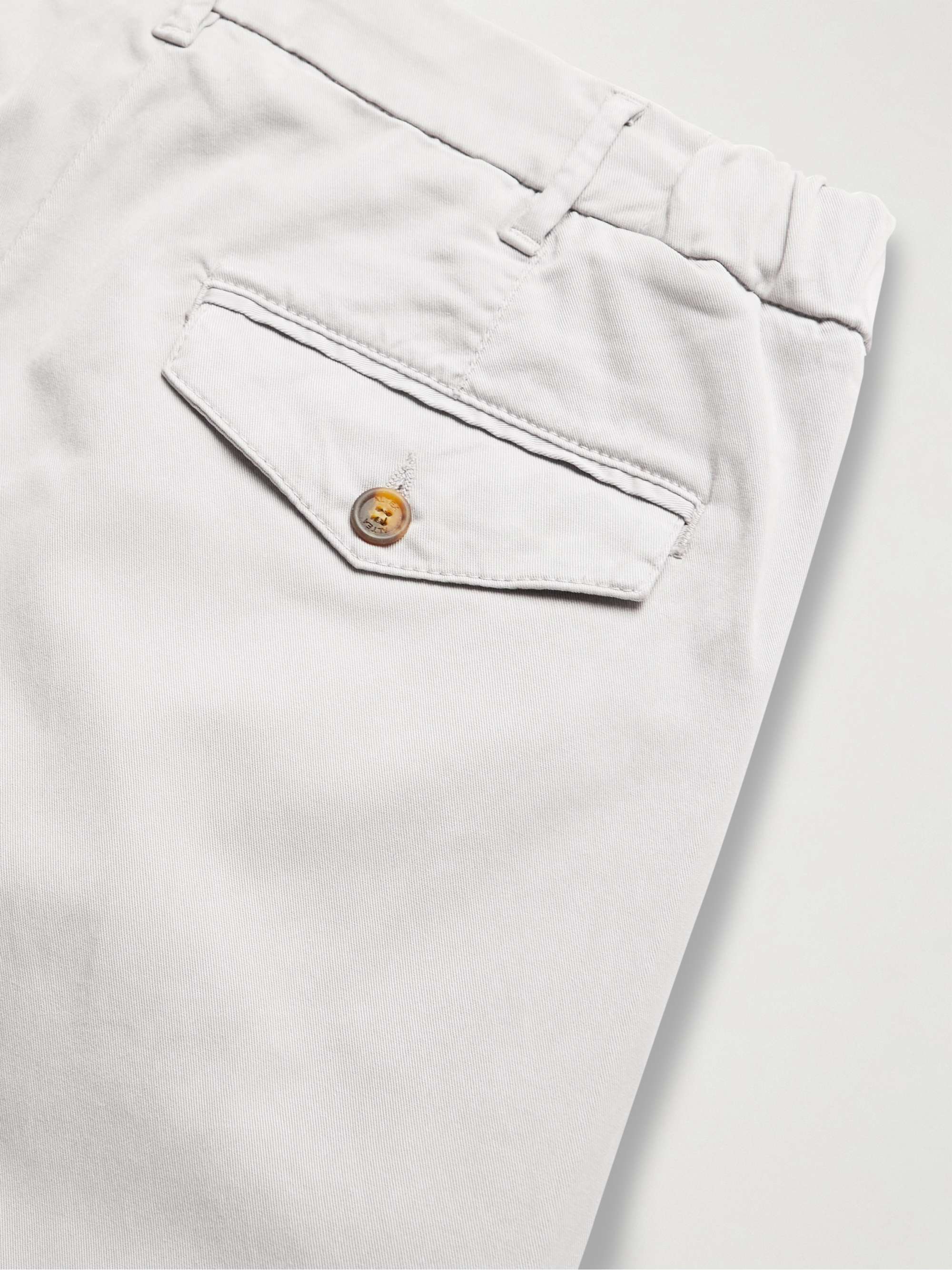 ALTEA Dumbo Straight-Leg Stretch Lyocell and Cotton-Blend Twill Trousers
