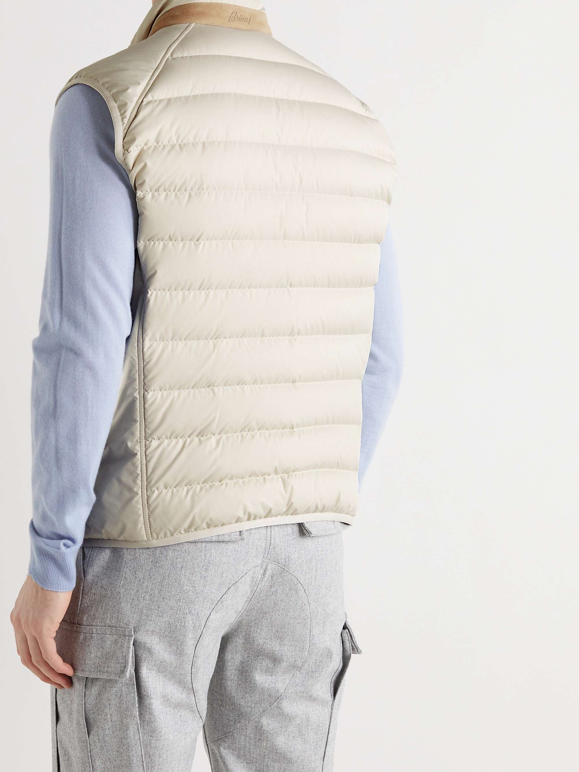 BRIONI Slim-Fit Recycled Shell Down Gilet