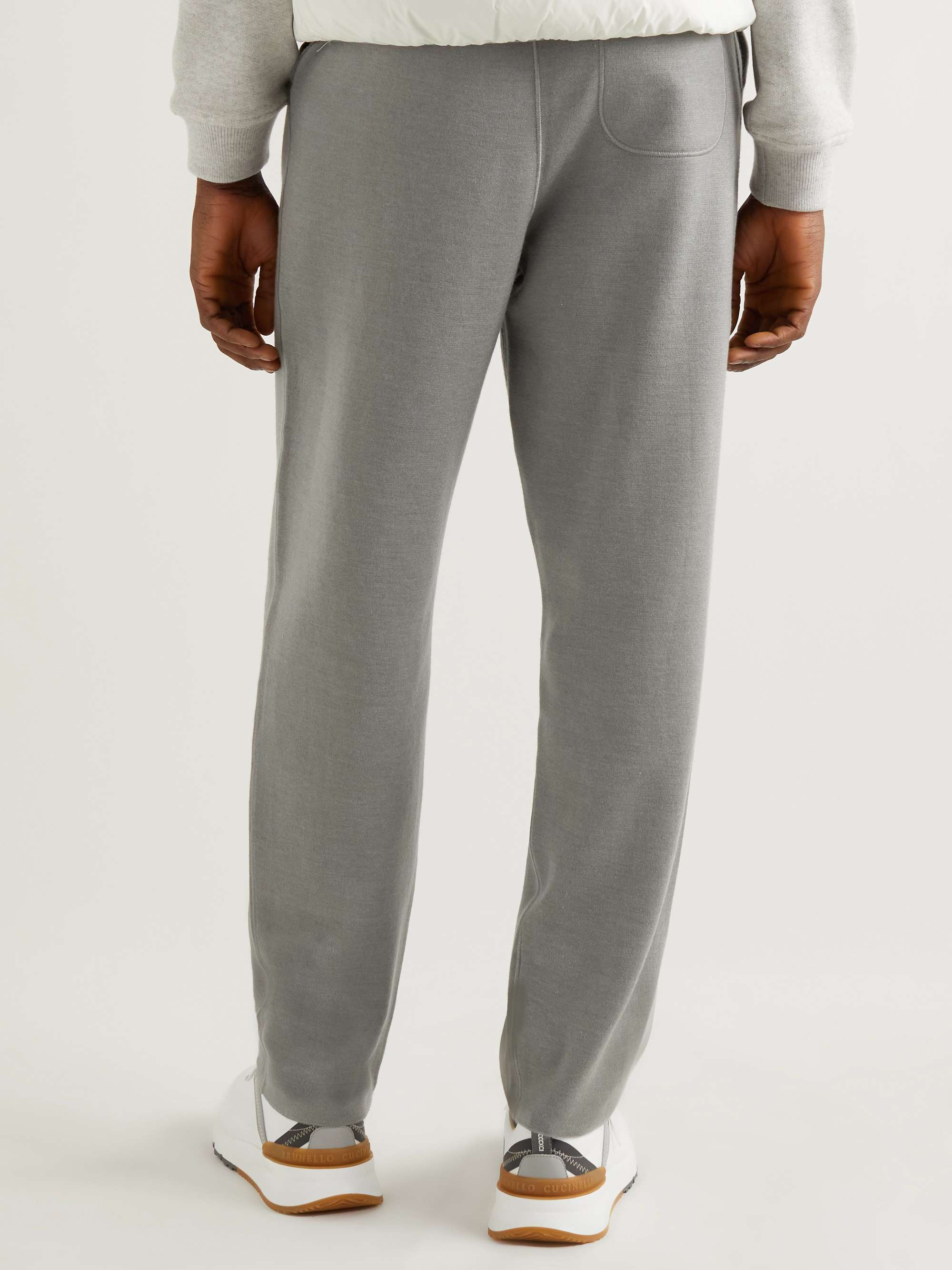 BRIONI Straight-Leg Jersey Sweatpants