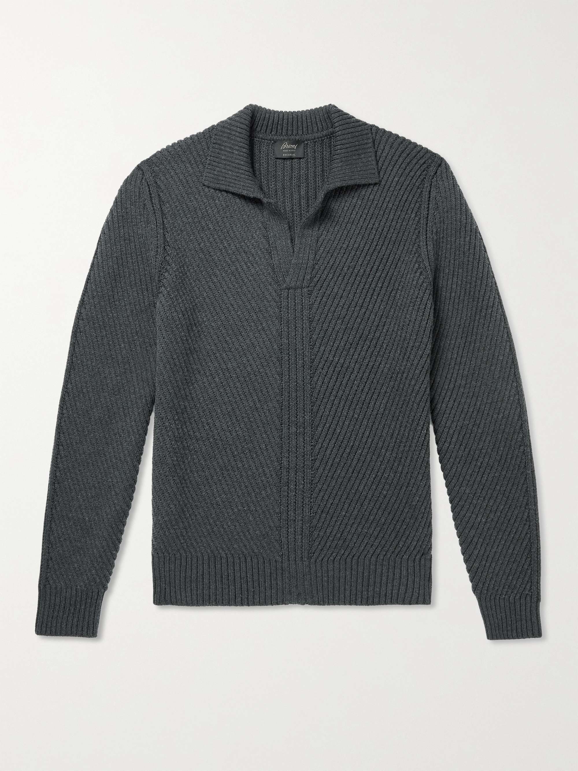 BRIONI Ribbed Wool Sweater