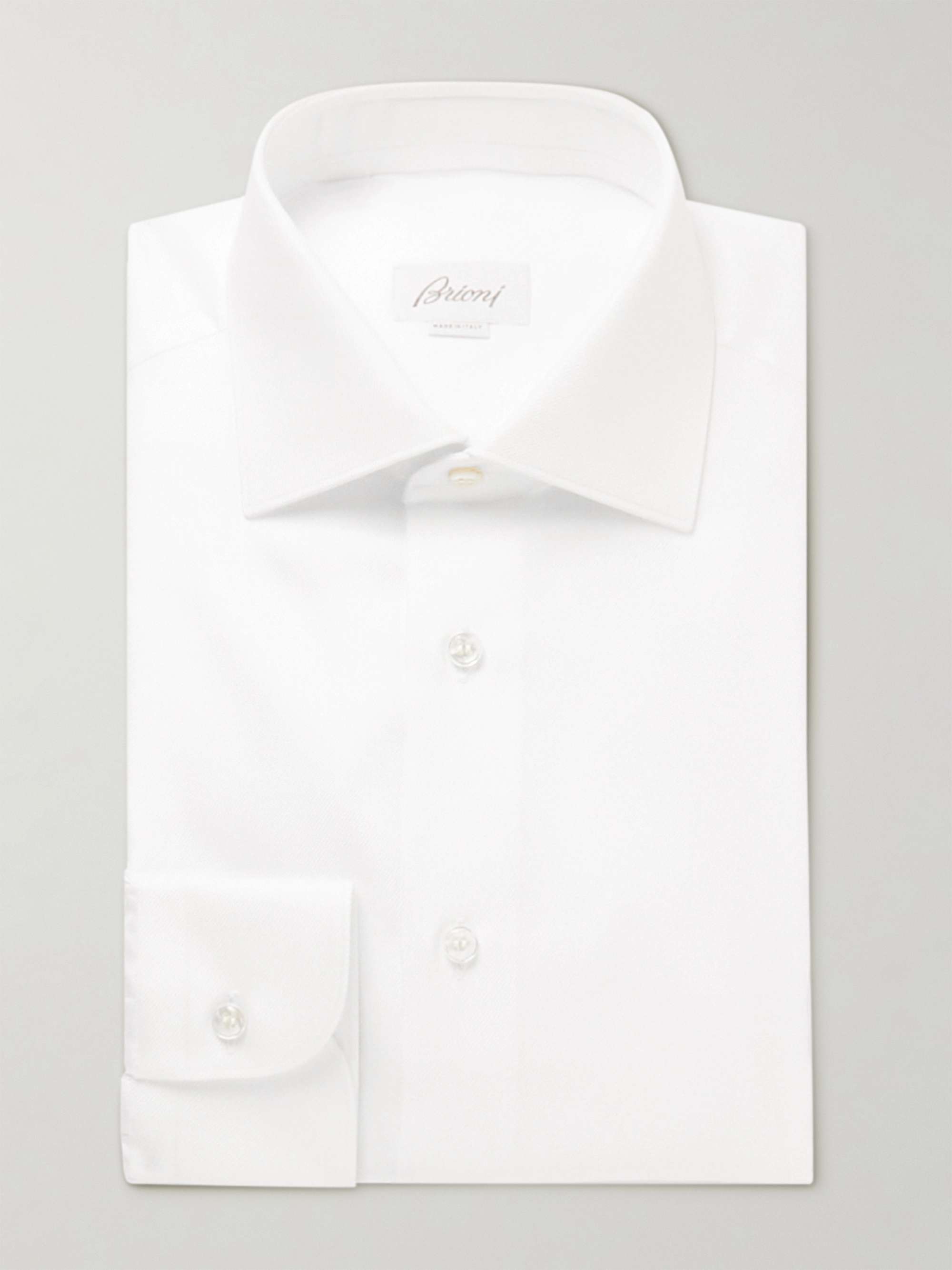 White William Cotton-Twill Shirt | BRIONI | MR PORTER