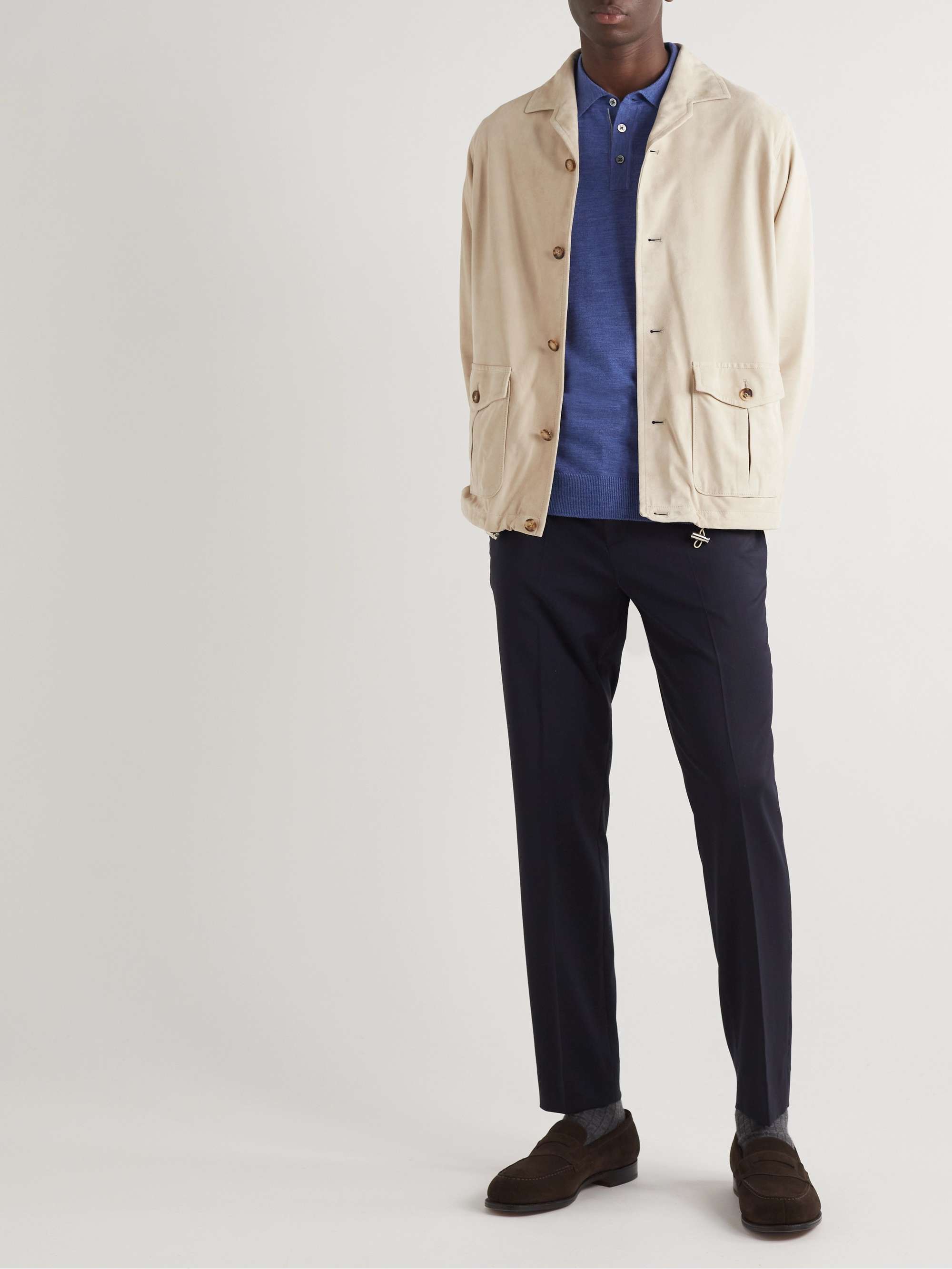 CONNOLLY Suede Shirt Jacket