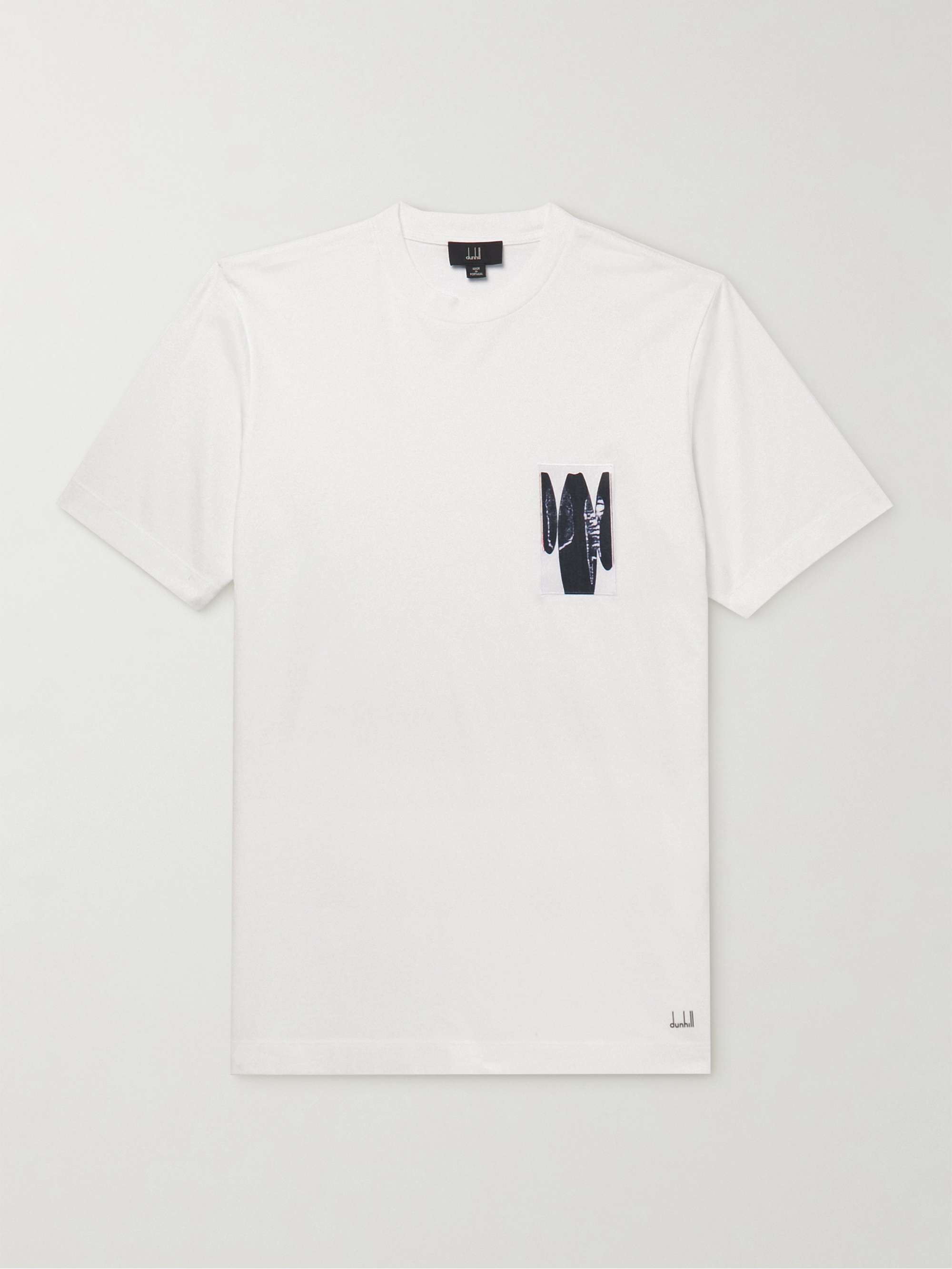 White Logo-Print Cotton-Jersey T-Shirt | MONCLER | MR PORTER