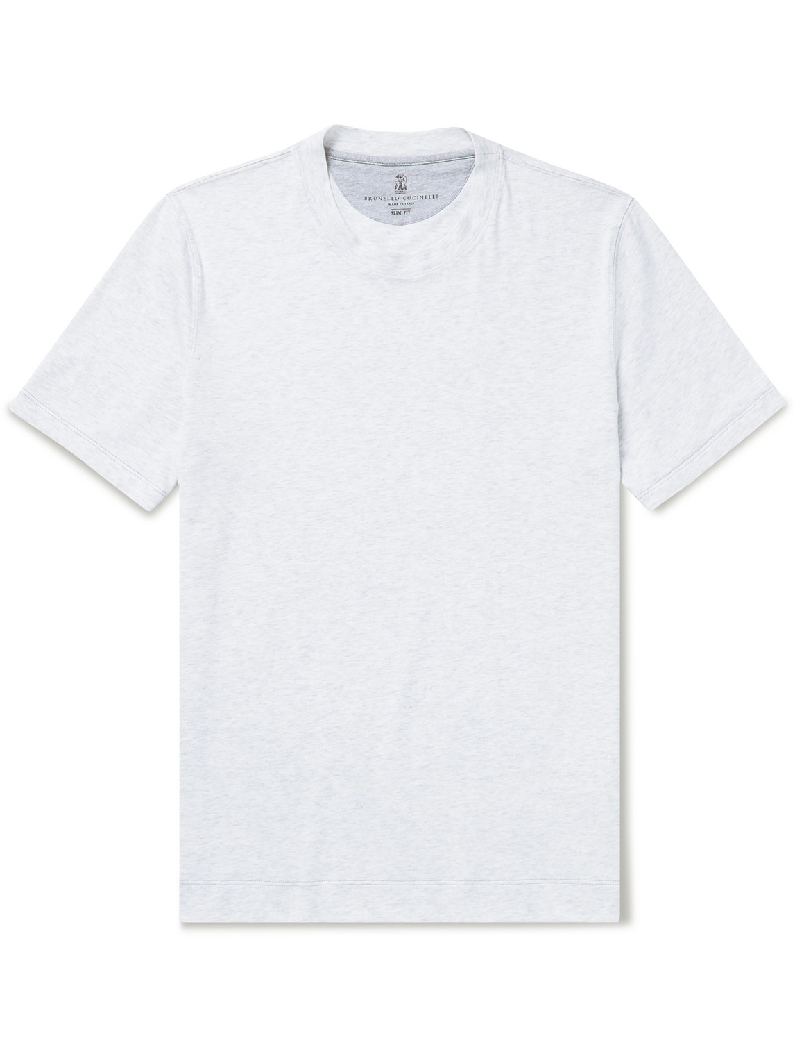 Cotton-Jersey Mock-Neck T-Shirt
