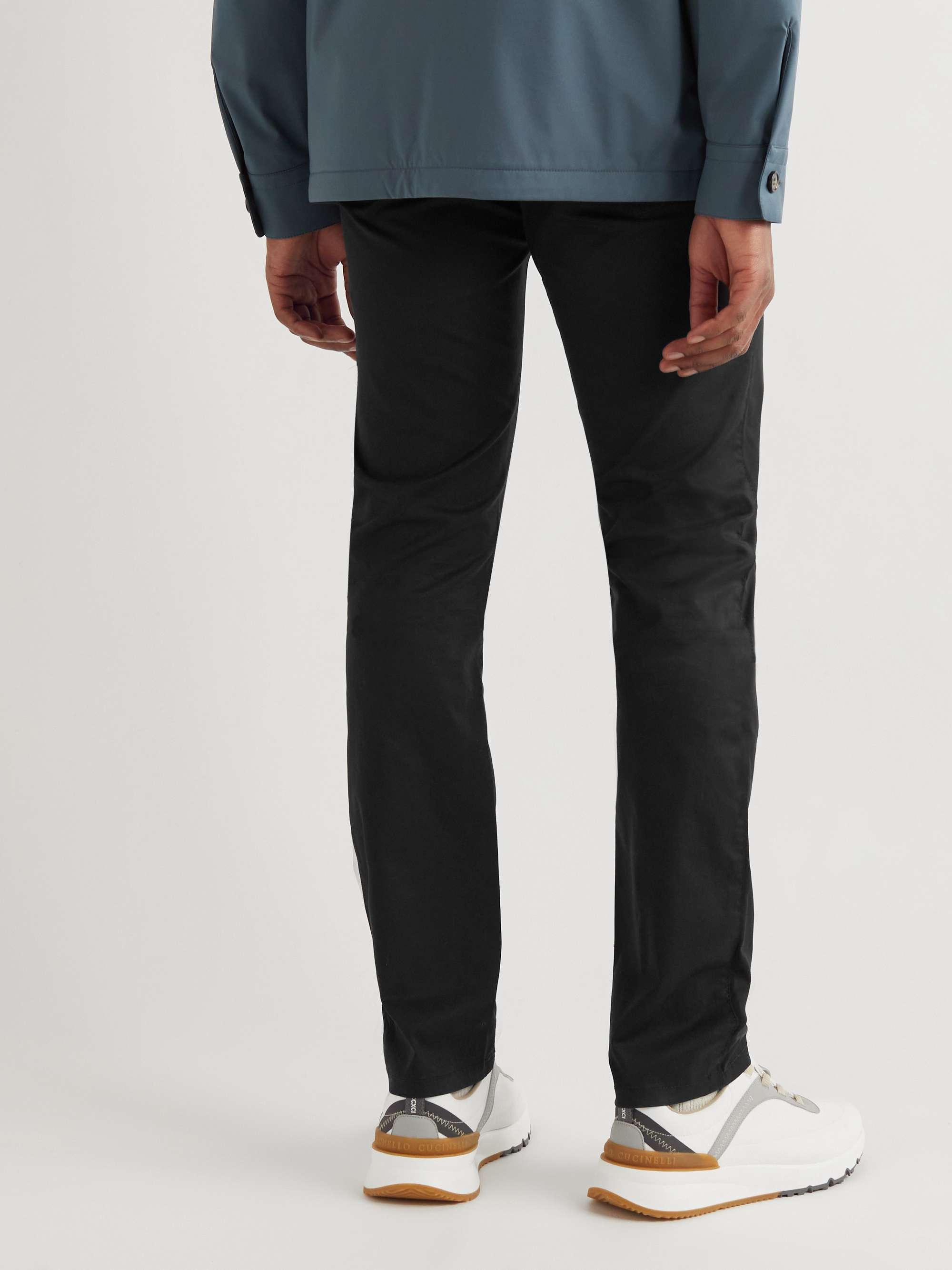 ZEGNA Slim-Fit Cotton-Blend Twill Trousers