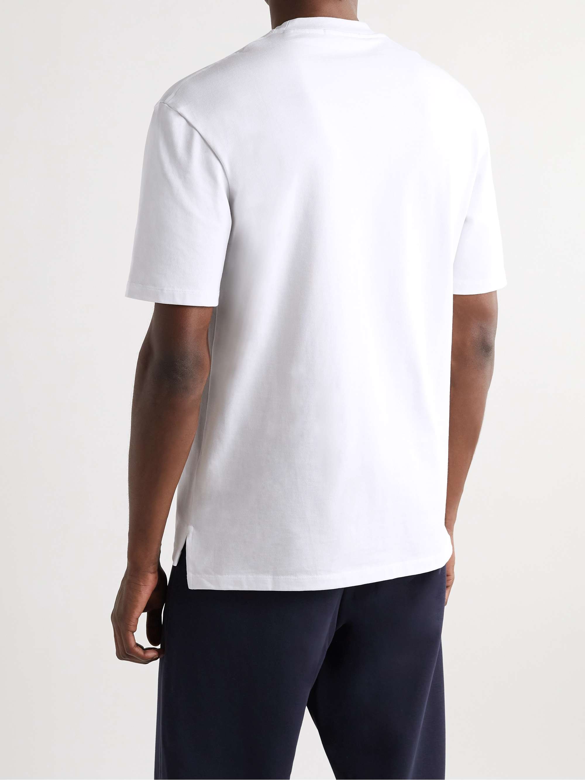 ZEGNA Logo-Embroidered Cotton-Jersey T-Shirt