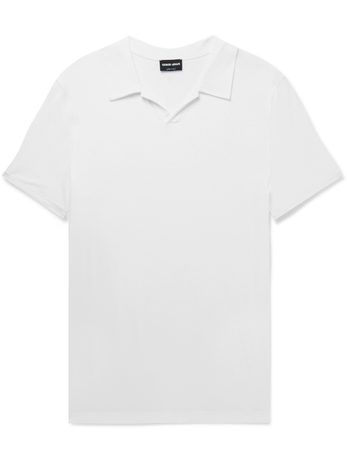 Mercerised Stretch-Jersey Polo Shirt