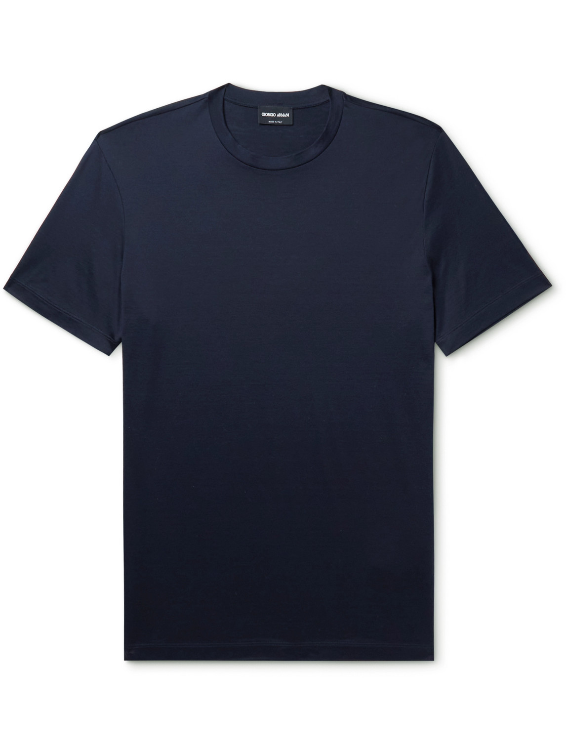 Silk and Cotton-Blend-Jersey T-Shirt