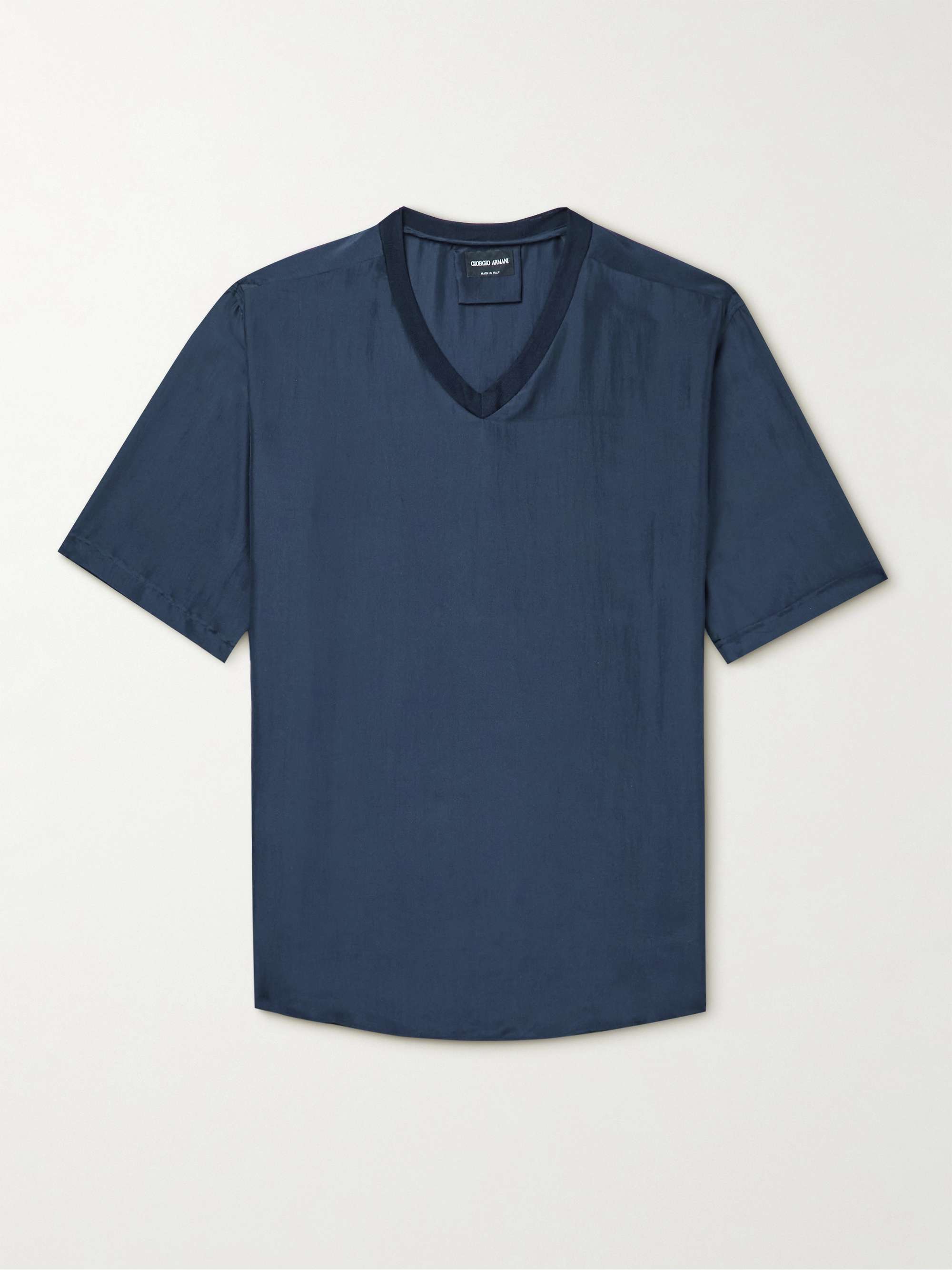 GIORGIO ARMANI Silk T-Shirt