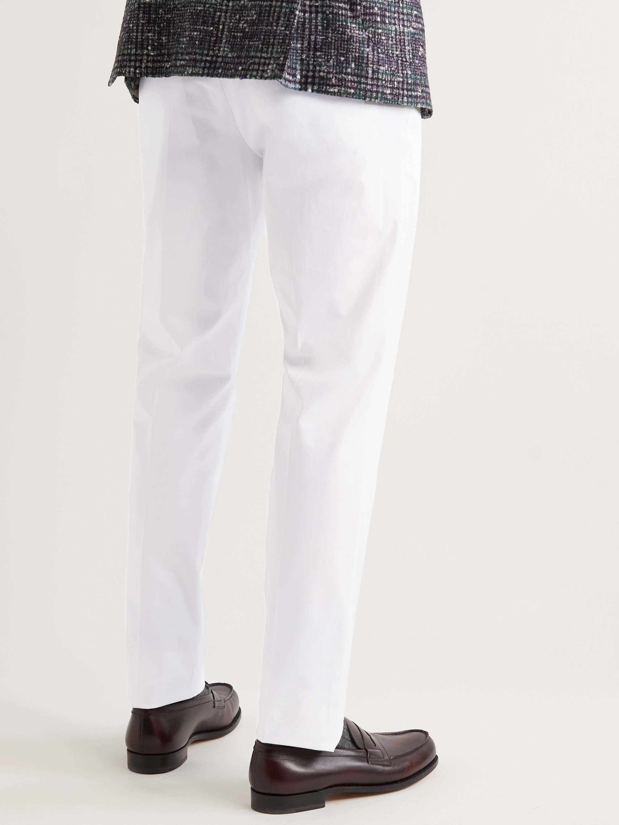 ETRO Slim-Fit Tapered Cotton-Blend Twill Trousers
