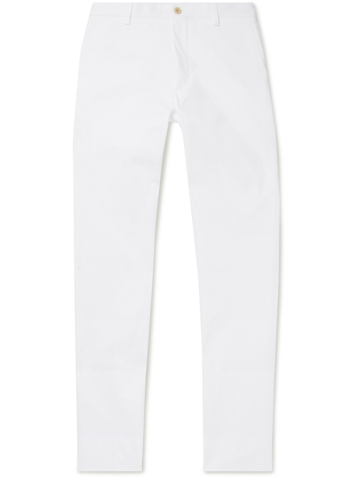 Slim-Fit Tapered Cotton-Blend Twill Trousers