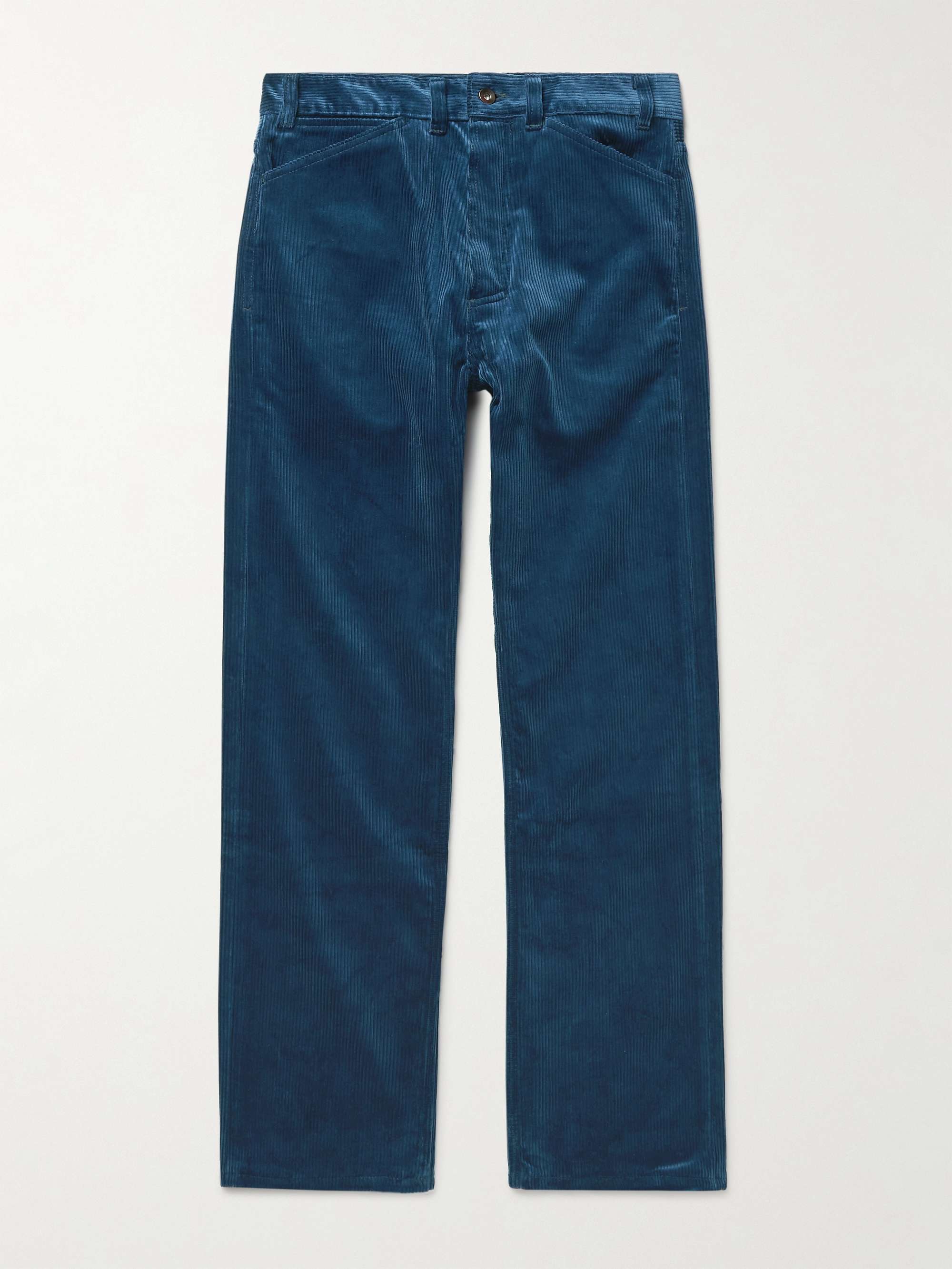 L.E.J Straight-Leg Cotton-Corduroy Trousers