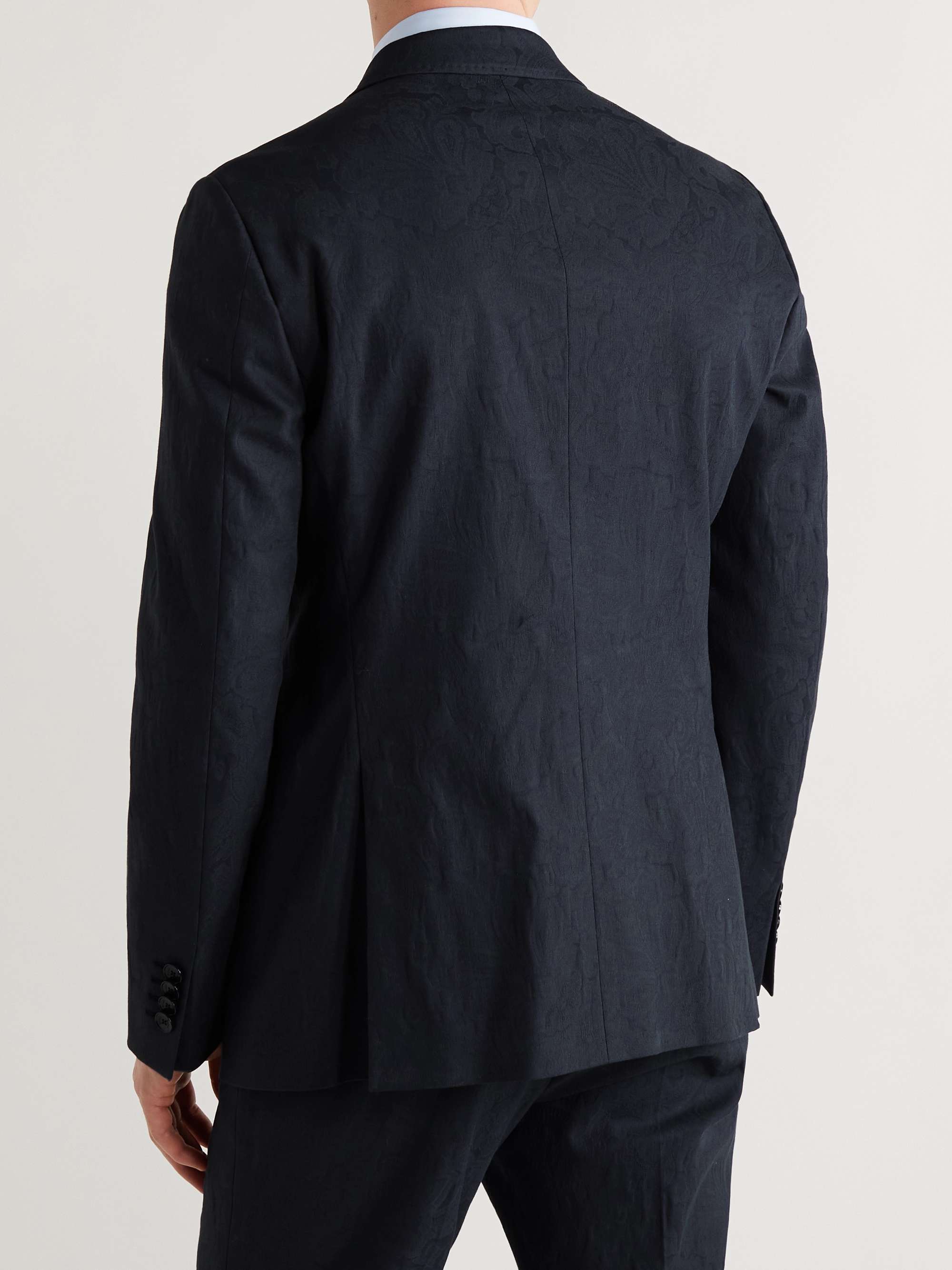 ETRO Slim-Fit Cotton-Blend Jacquard Suit Jacket