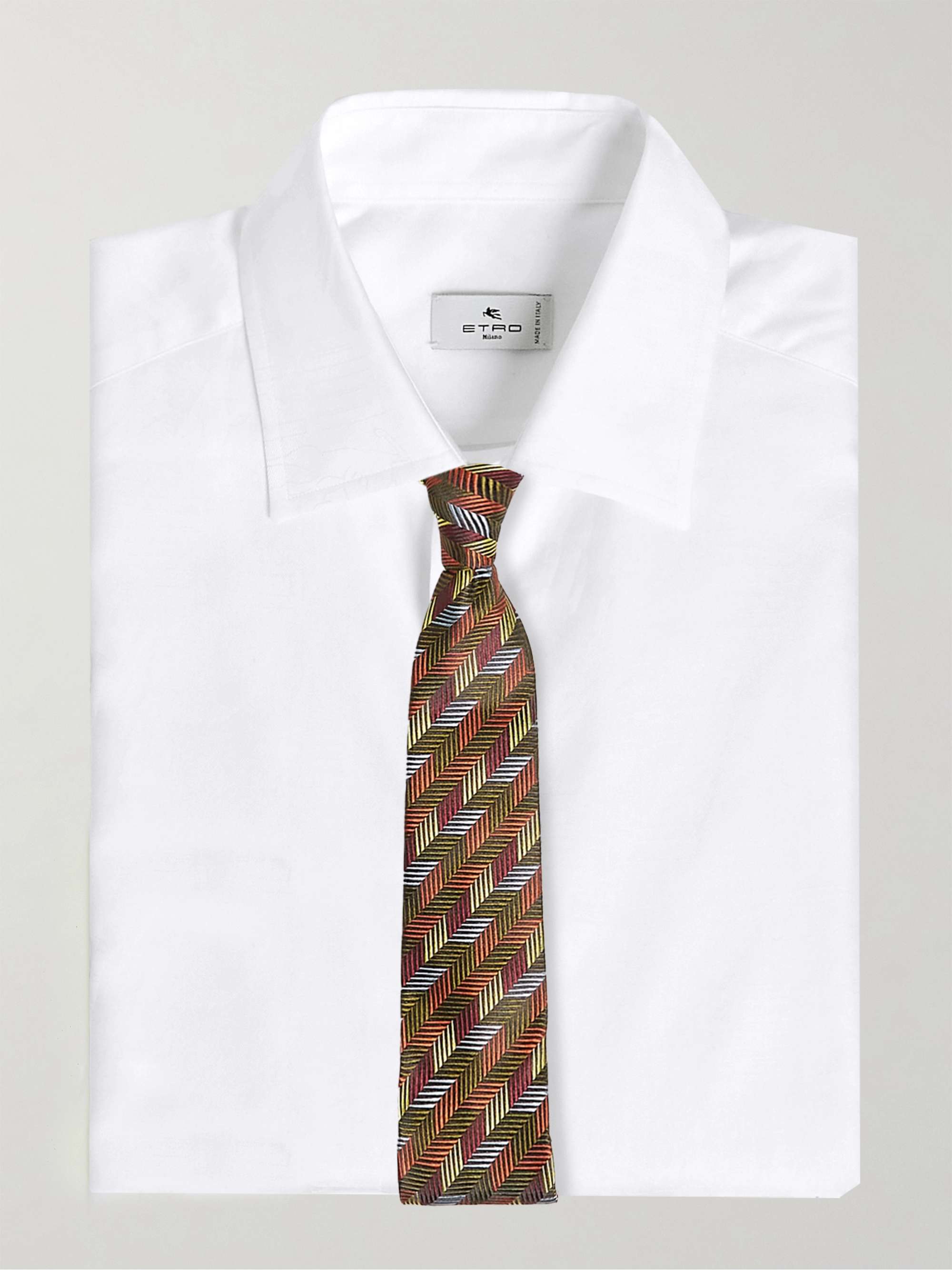 ETRO Slim-Fit Cotton-Jacquard Shirt