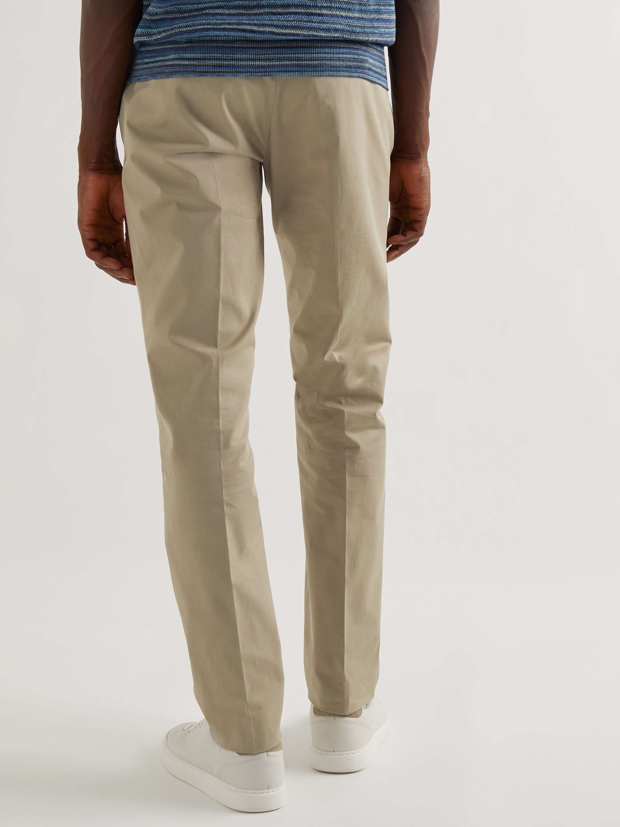 ETRO Straight-Leg Cotton-Blend Twill Trousers