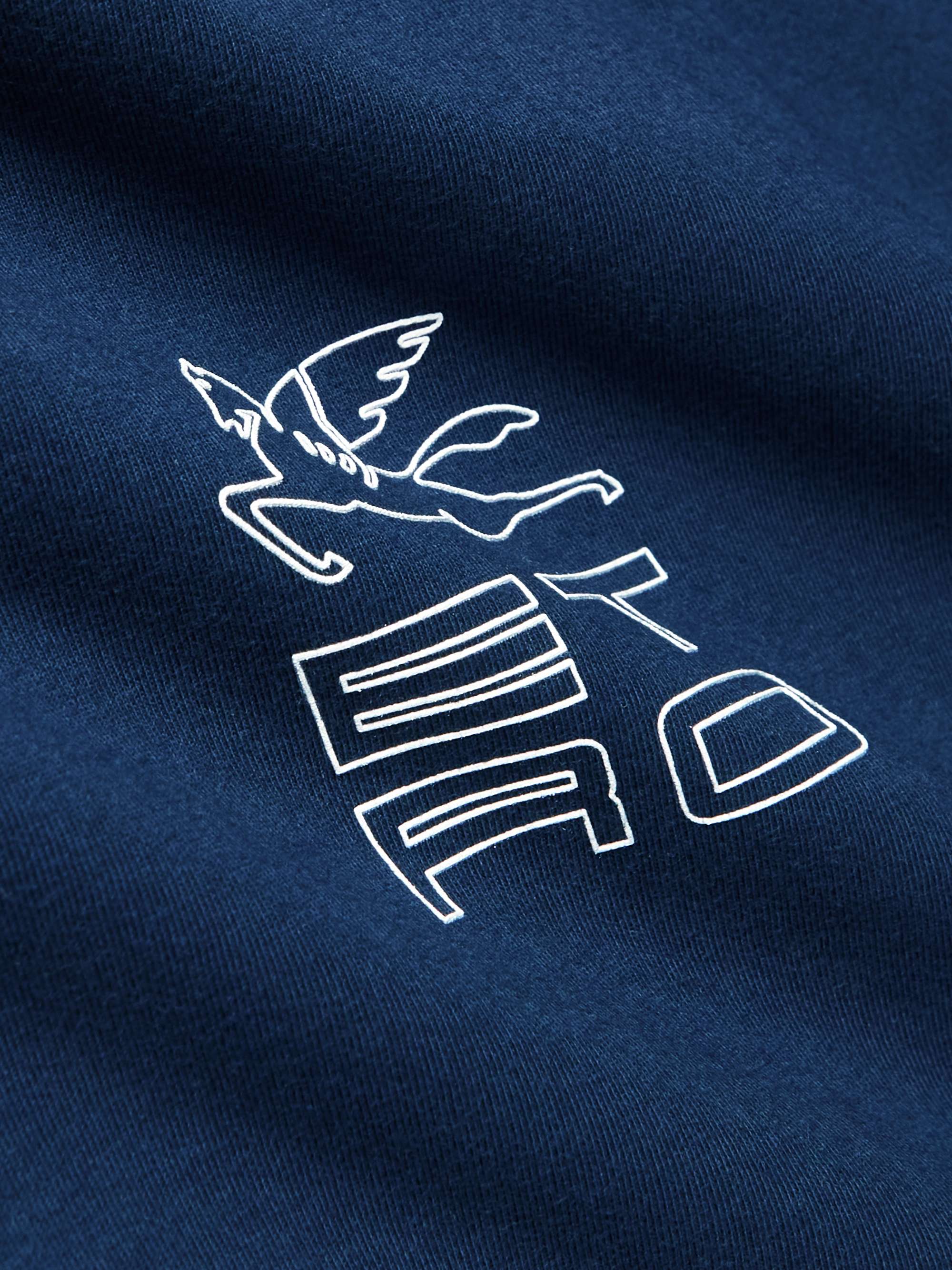 ETRO Logo-Print Cotton-Jersey T-Shirt