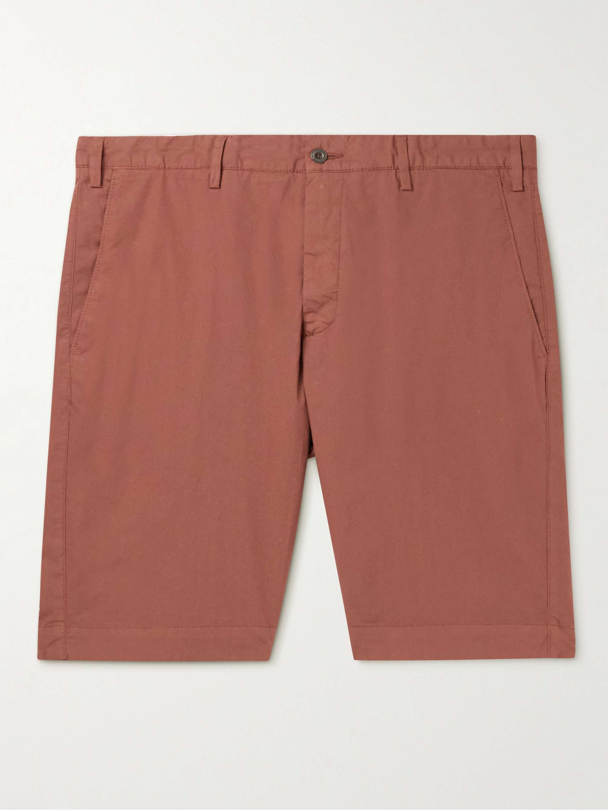 LARDINI Straight-Leg Cotton-Blend Bermuda Shorts