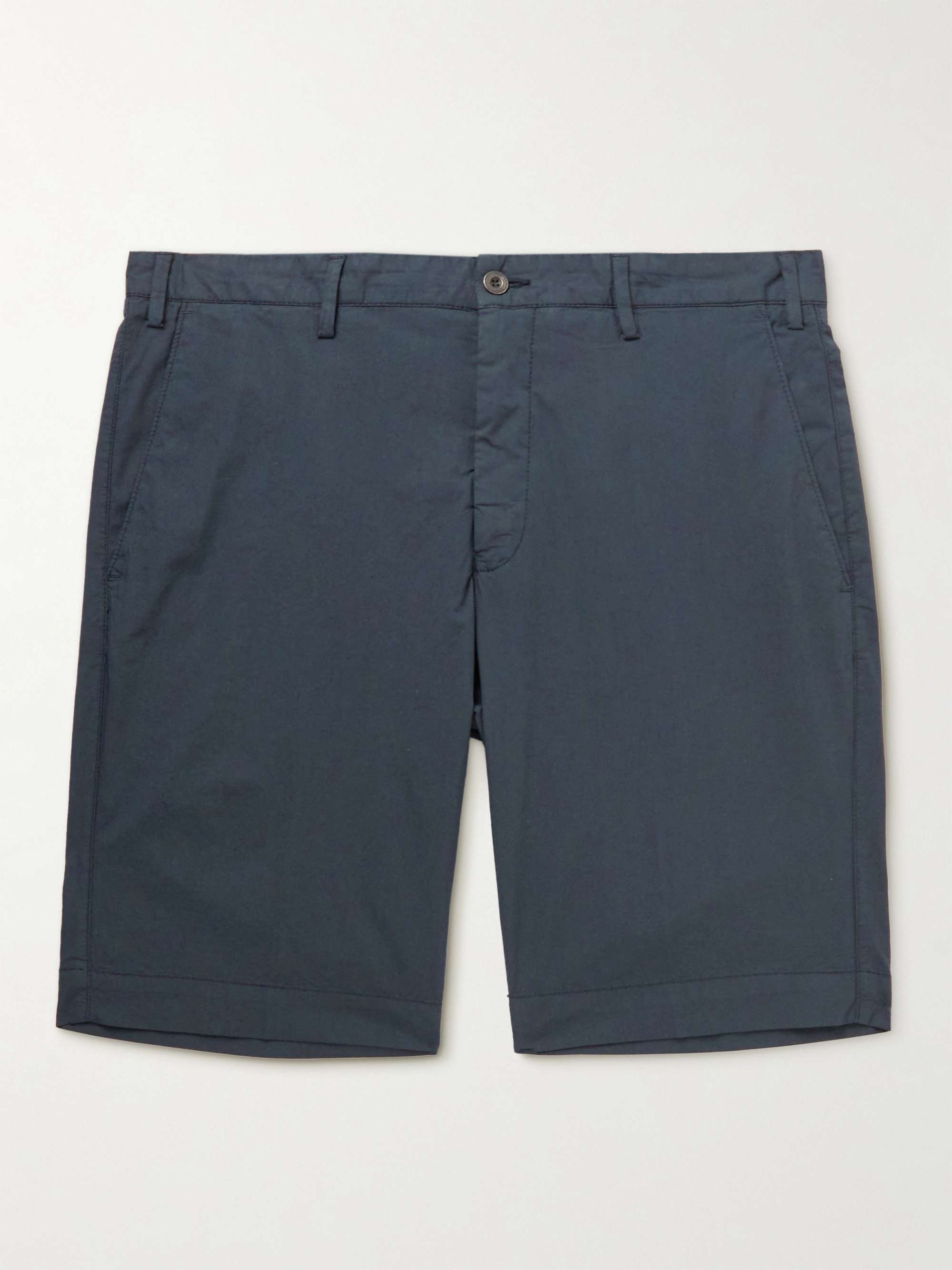 LARDINI Straight-Leg Cotton-Blend Bermuda Shorts